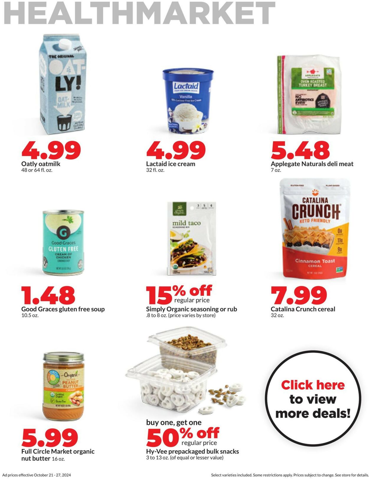 Catalogue HyVee from 10/21/2024