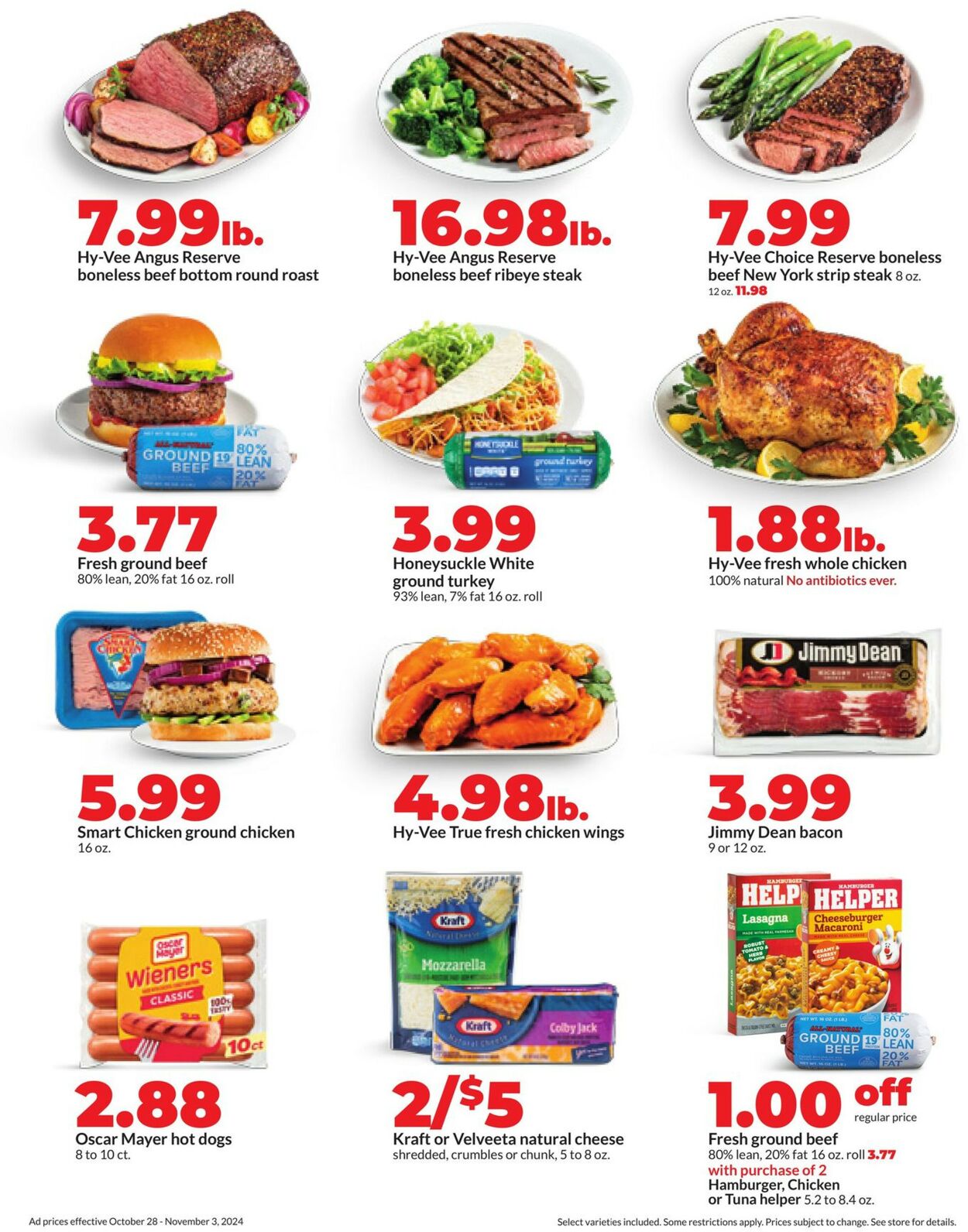 Catalogue HyVee from 10/28/2024