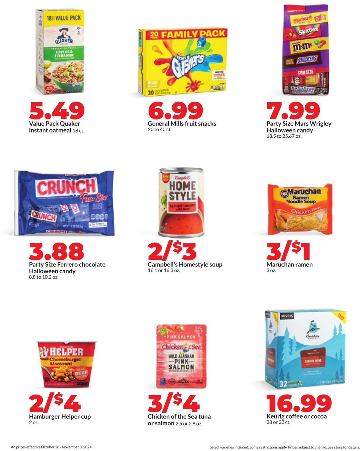 Catalogue HyVee from 10/28/2024