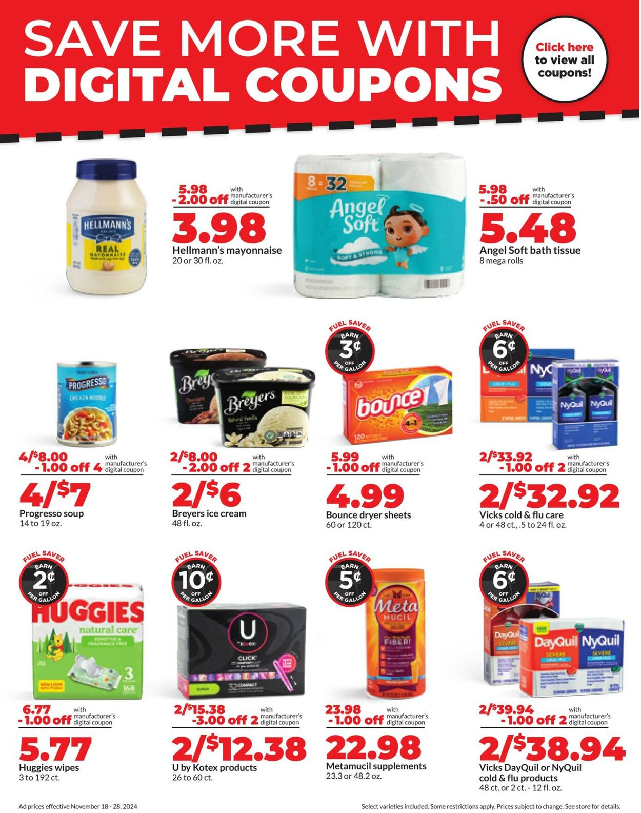 Catalogue HyVee from 11/18/2024