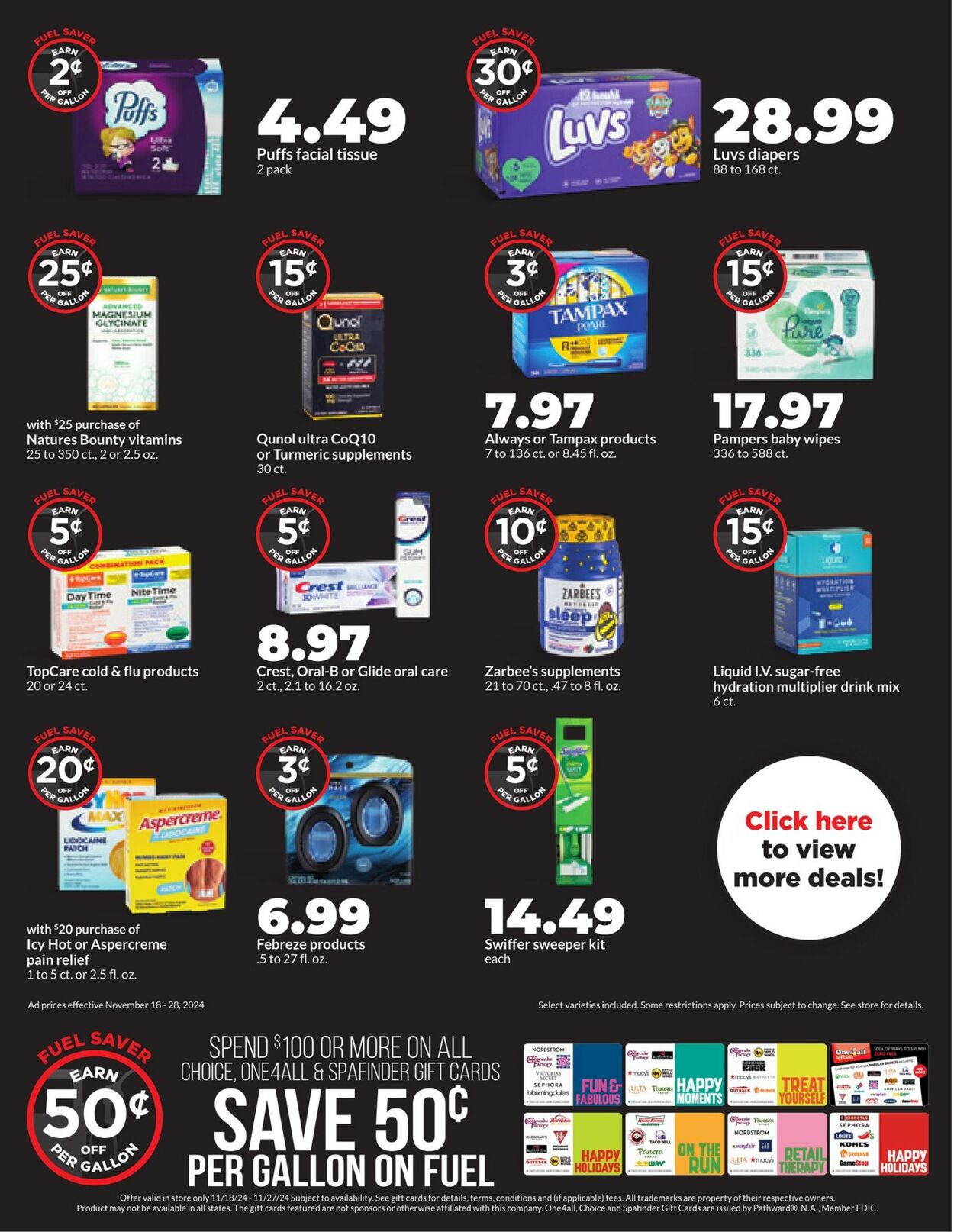 Catalogue HyVee from 11/18/2024