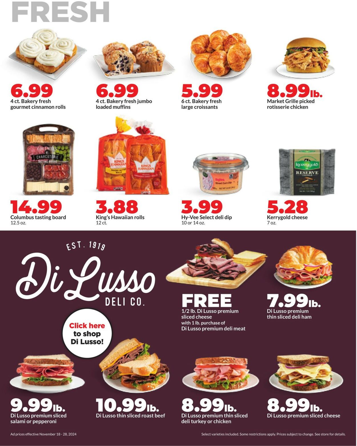 Catalogue HyVee from 11/18/2024