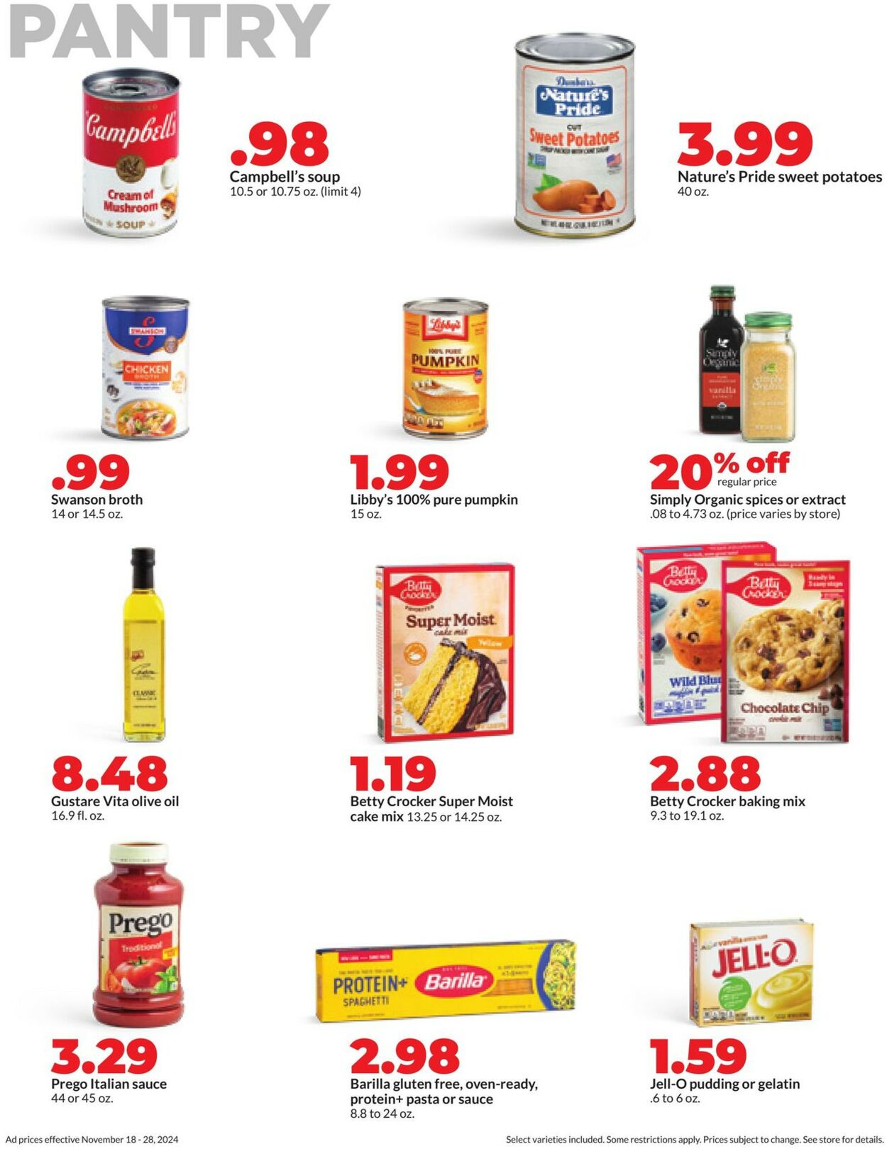 Catalogue HyVee from 11/18/2024