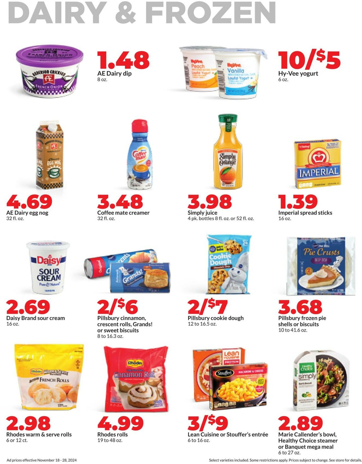 Catalogue HyVee from 11/18/2024