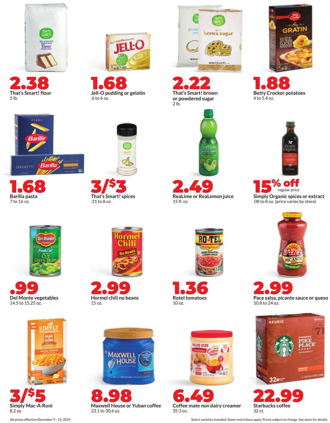 Catalogue HyVee from 12/09/2024