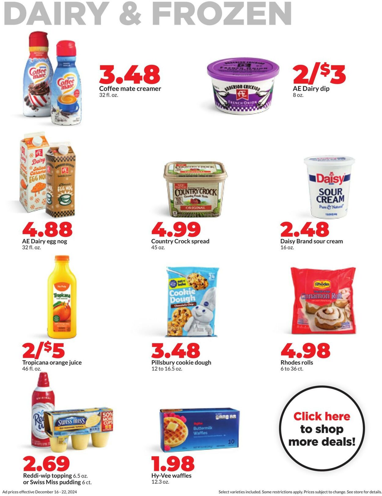 Catalogue HyVee from 12/16/2024