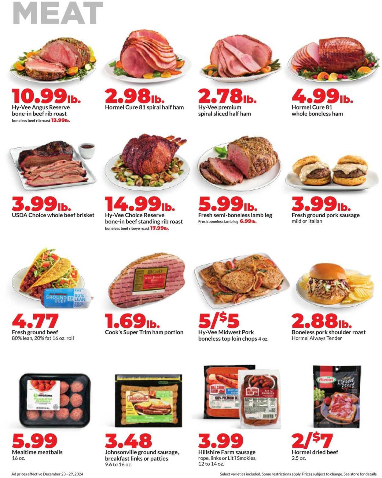 Catalogue HyVee from 12/23/2024