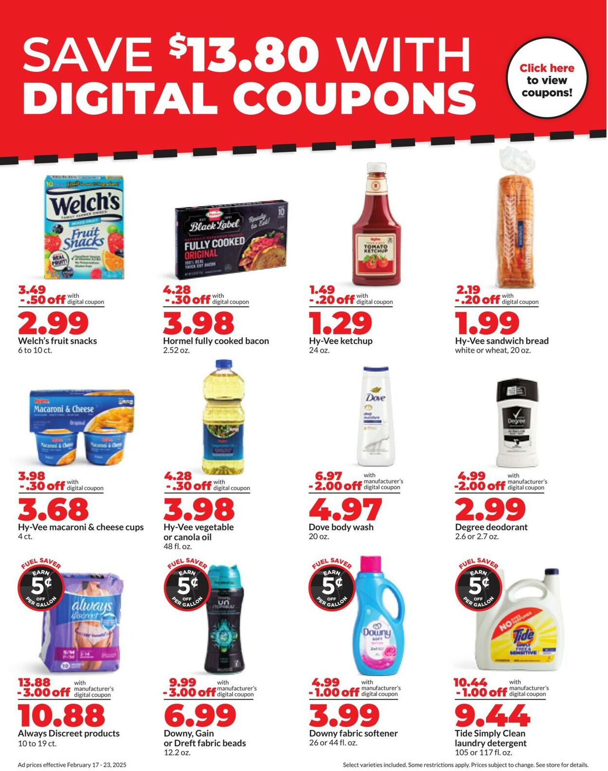 Catalogue HyVee from 02/17/2025