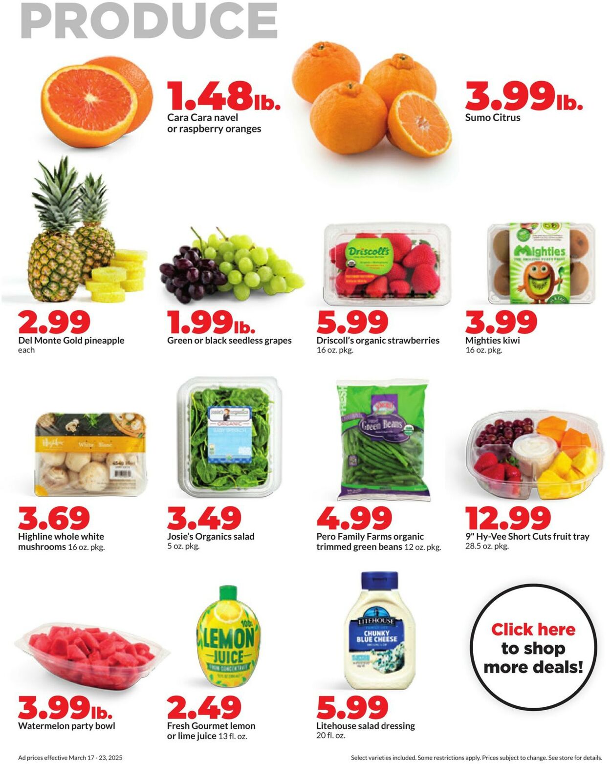 Catalogue HyVee from 03/17/2025