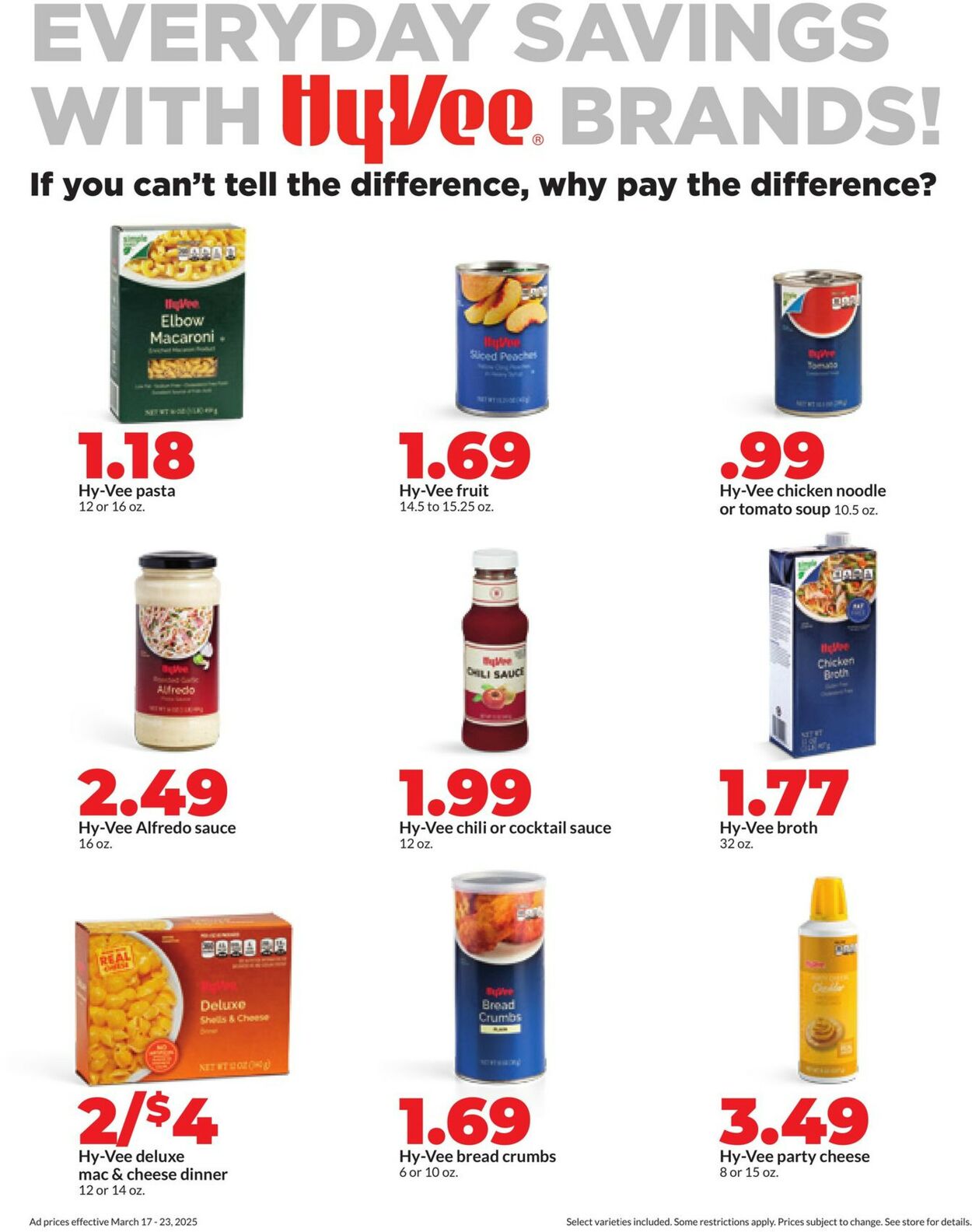 Catalogue HyVee from 03/17/2025