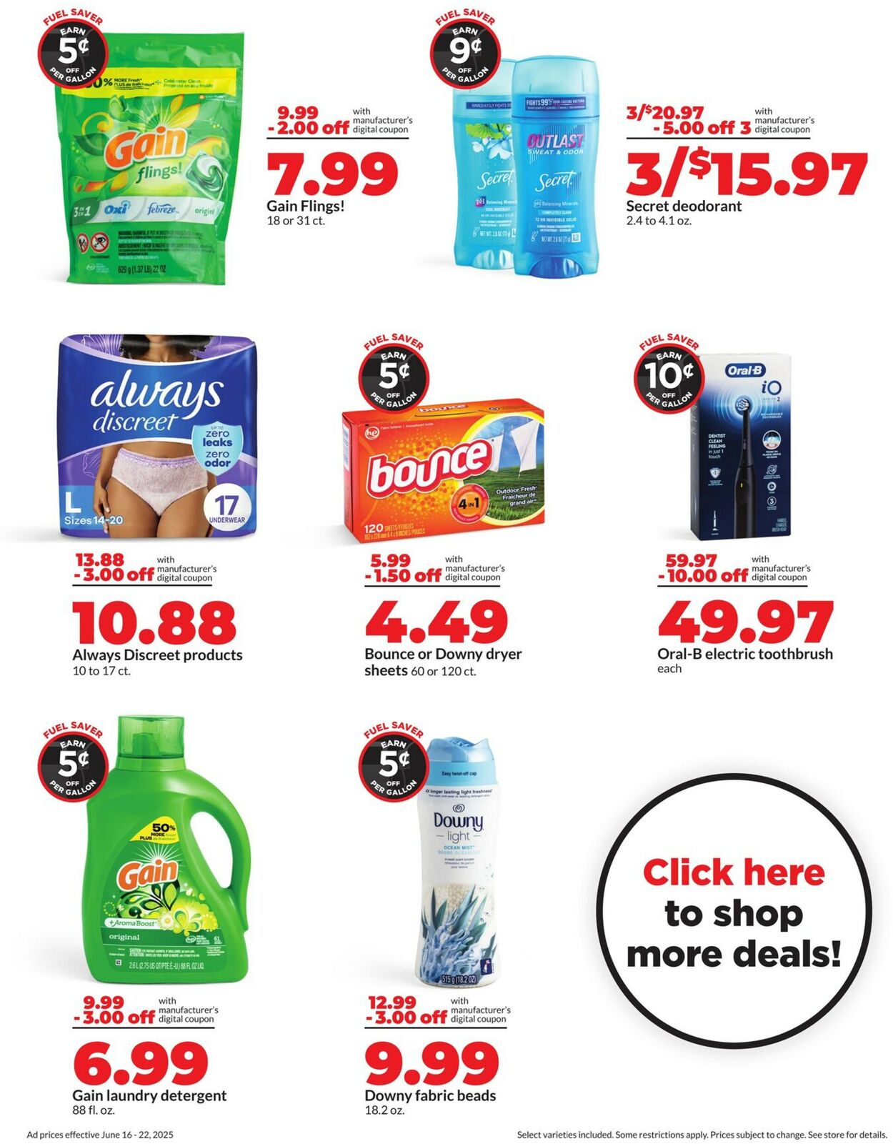 Catalogue HyVee from 06/16/2025