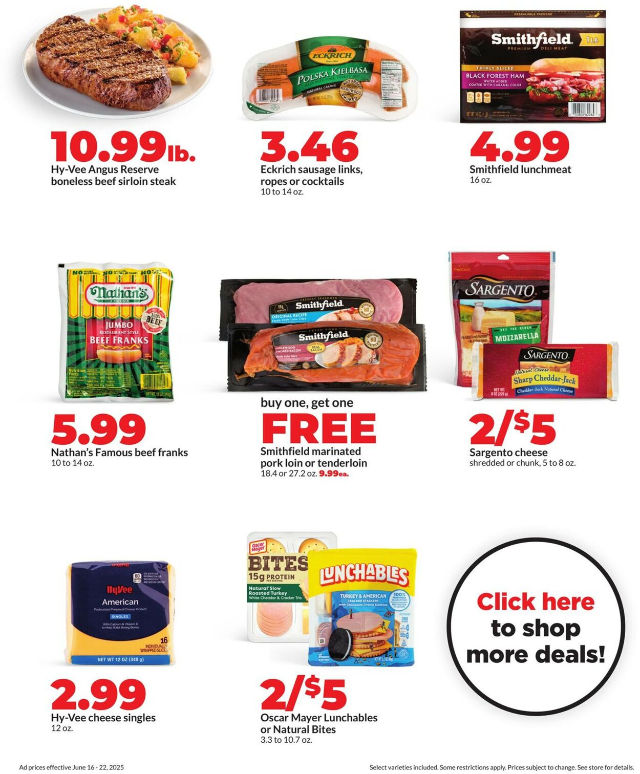 Catalogue HyVee from 06/16/2025
