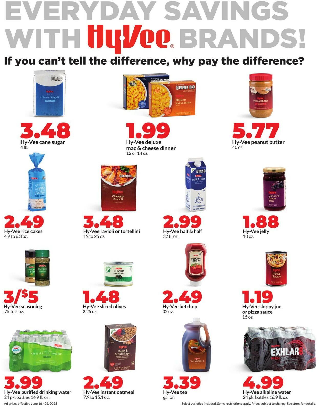 Catalogue HyVee from 06/16/2025
