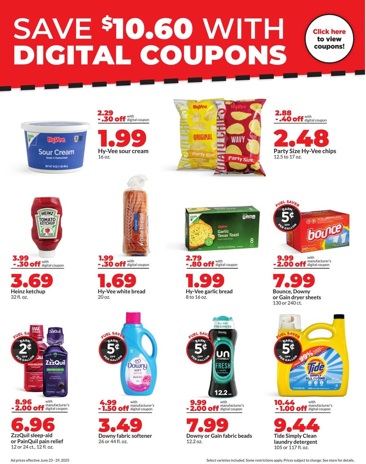 Catalogue HyVee from 06/23/2025