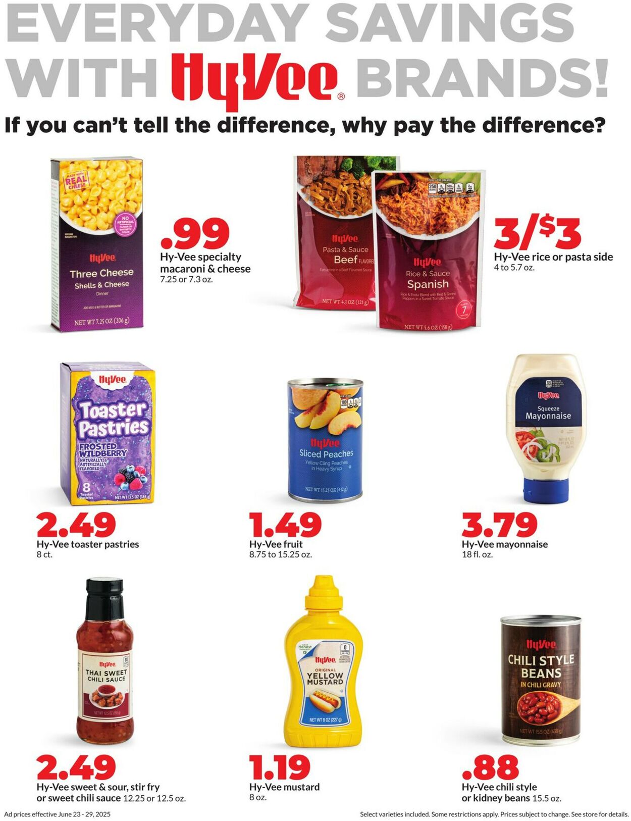 Catalogue HyVee from 06/23/2025