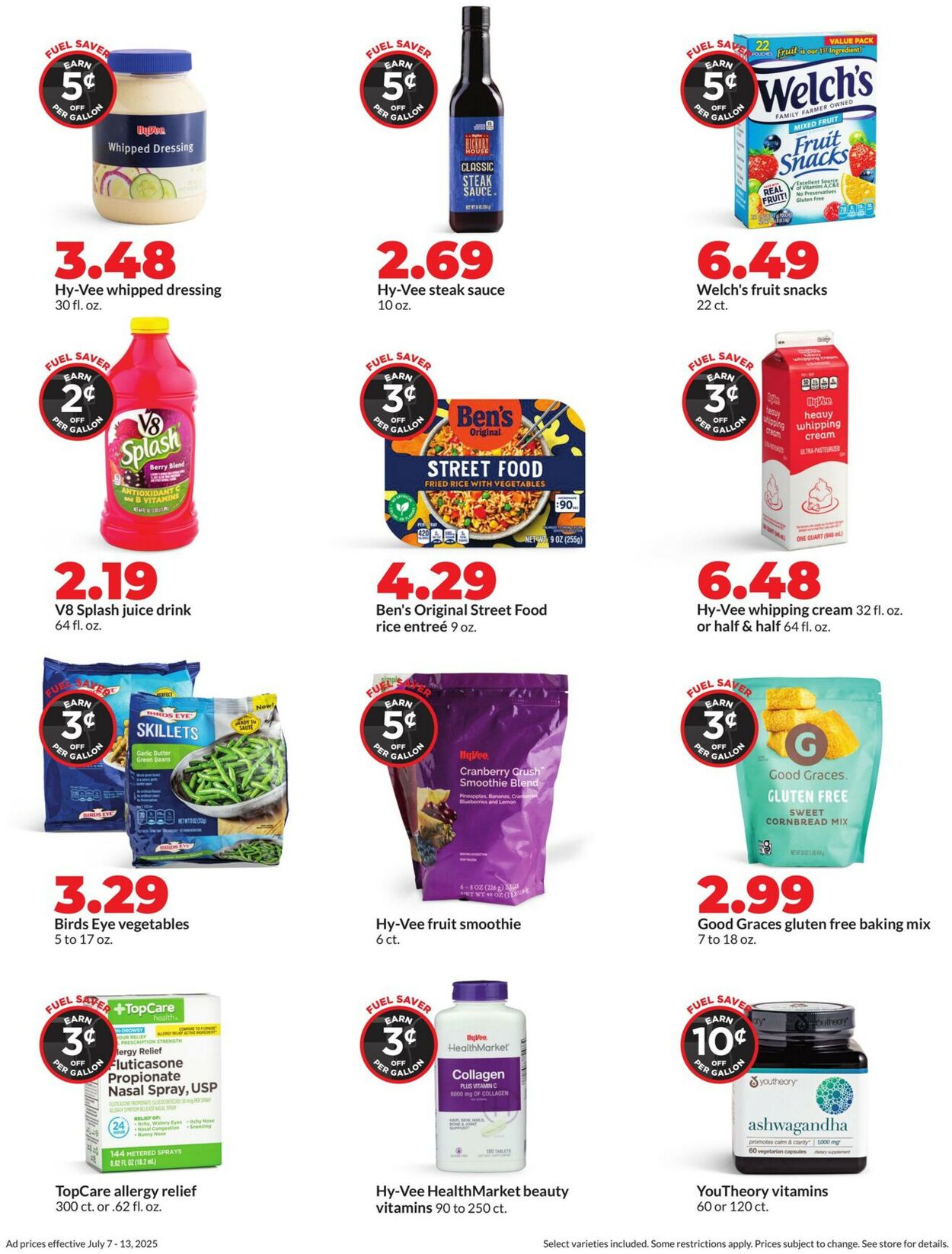 Catalogue HyVee from 07/07/2025
