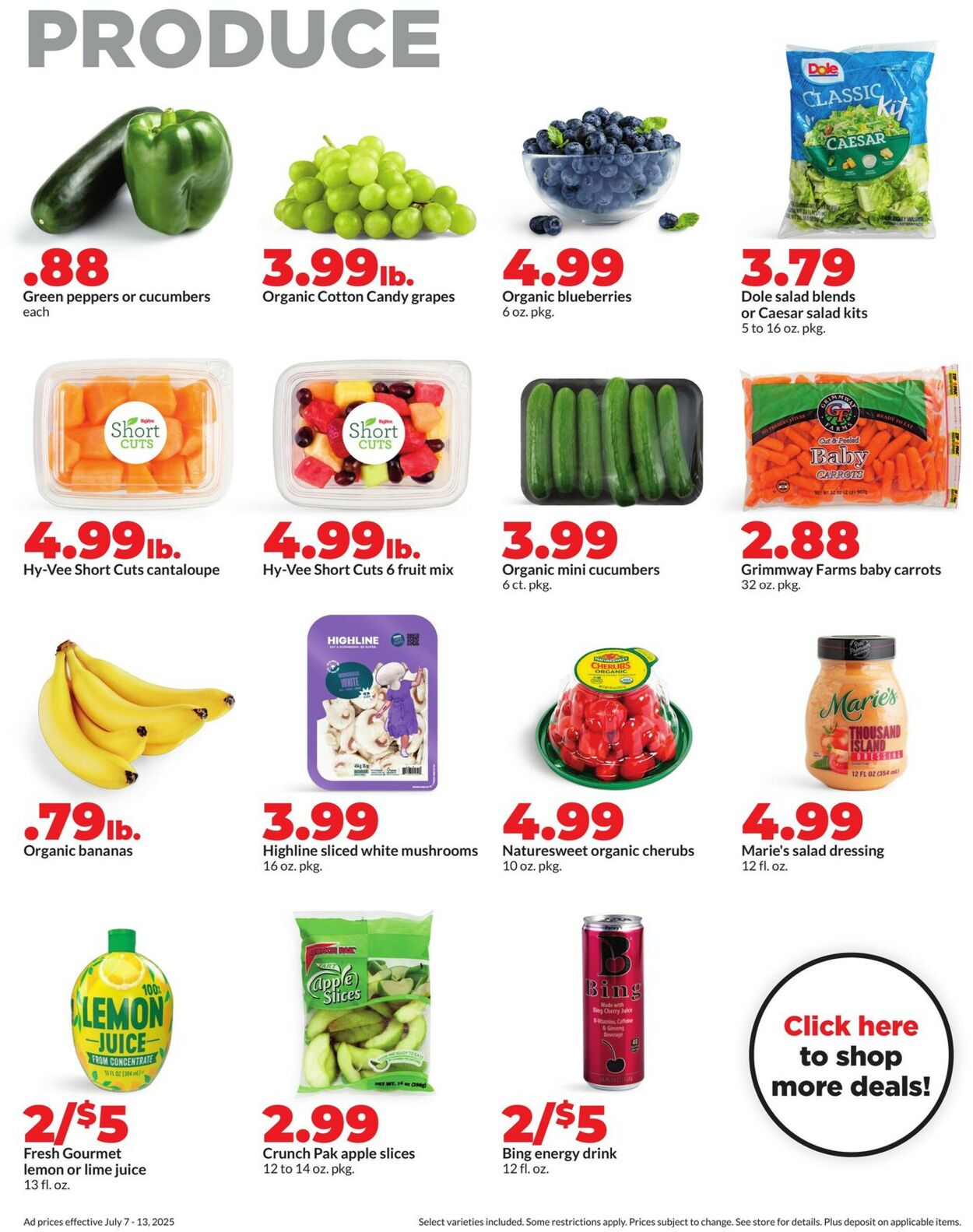 Catalogue HyVee from 07/07/2025
