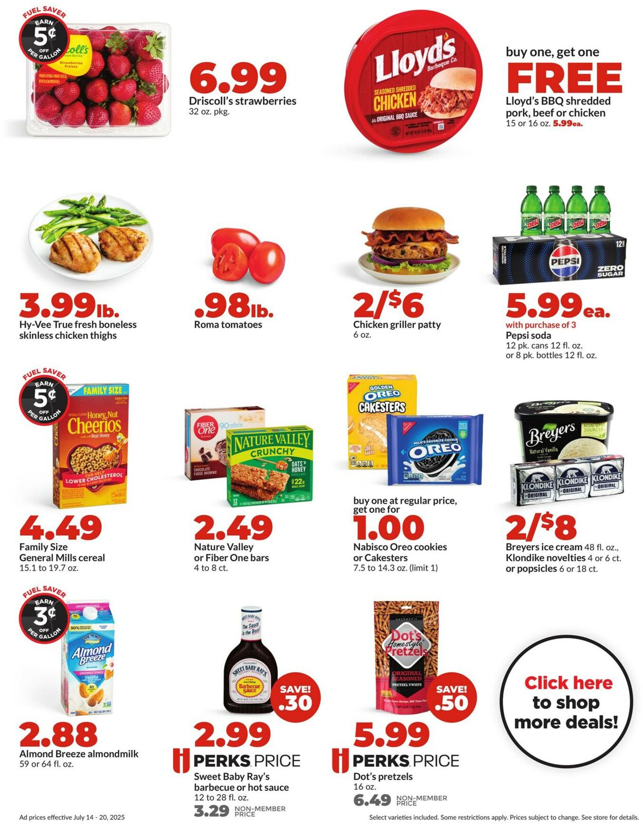 Catalogue HyVee from 07/14/2025