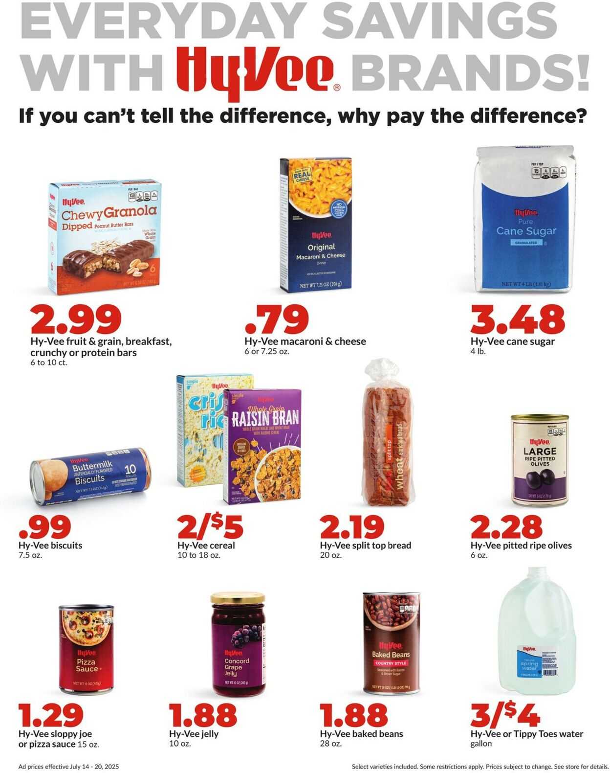 Catalogue HyVee from 07/14/2025