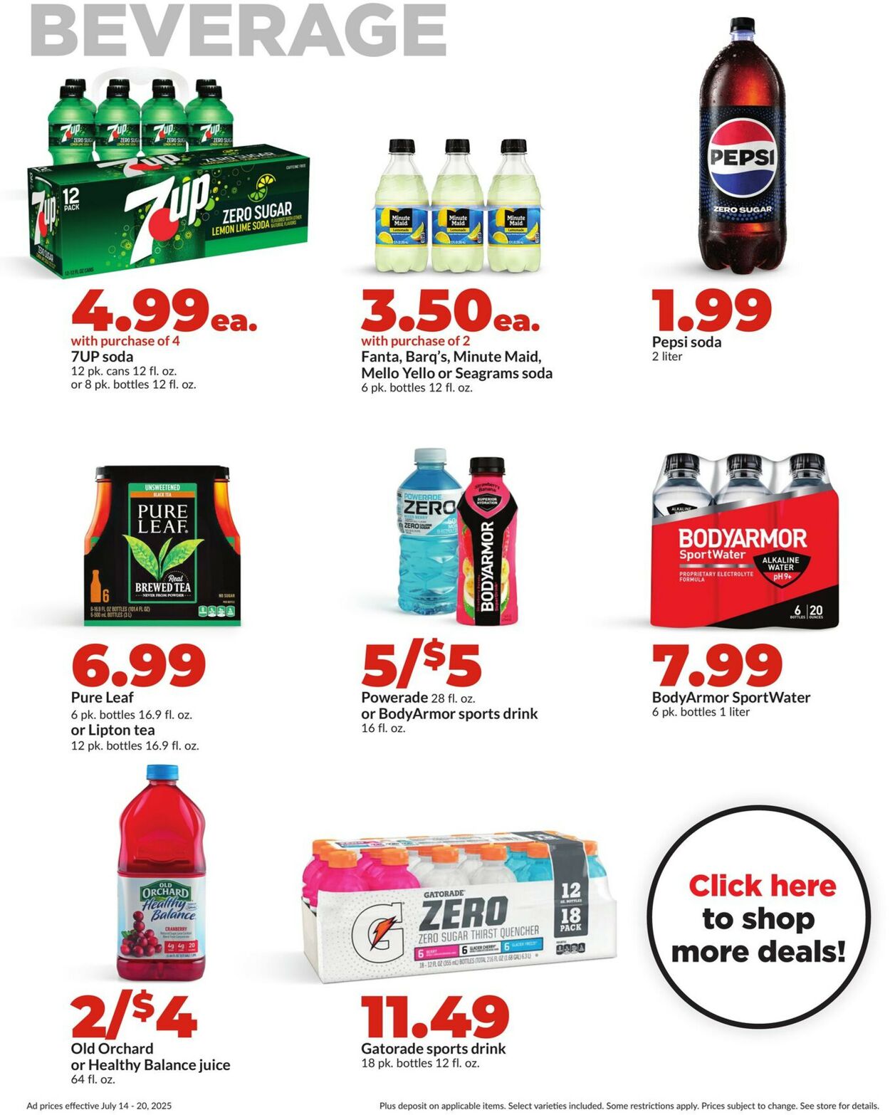 Catalogue HyVee from 07/14/2025