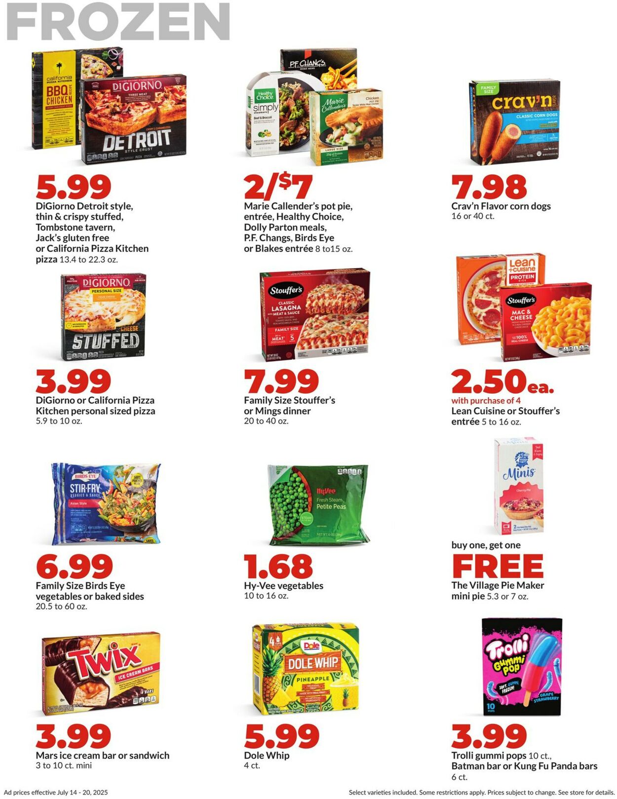 Catalogue HyVee from 07/14/2025