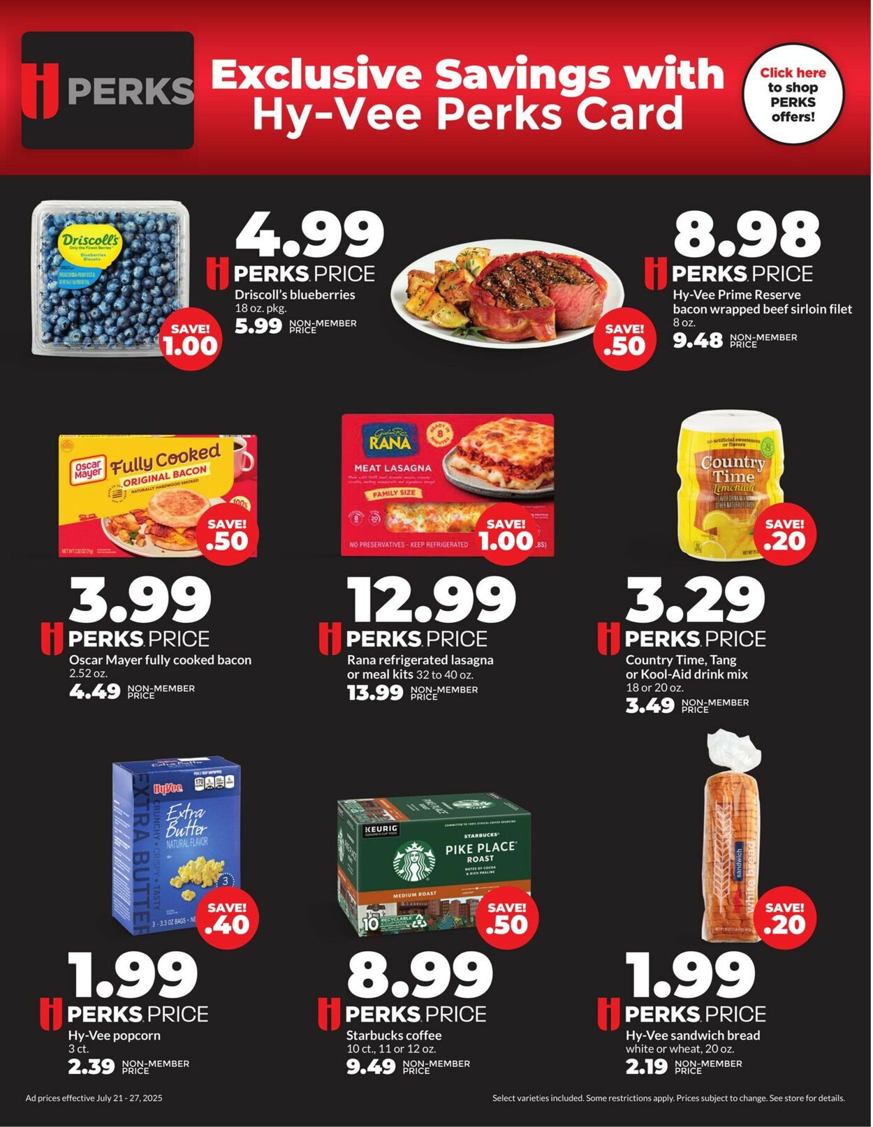 Catalogue HyVee from 07/21/2025