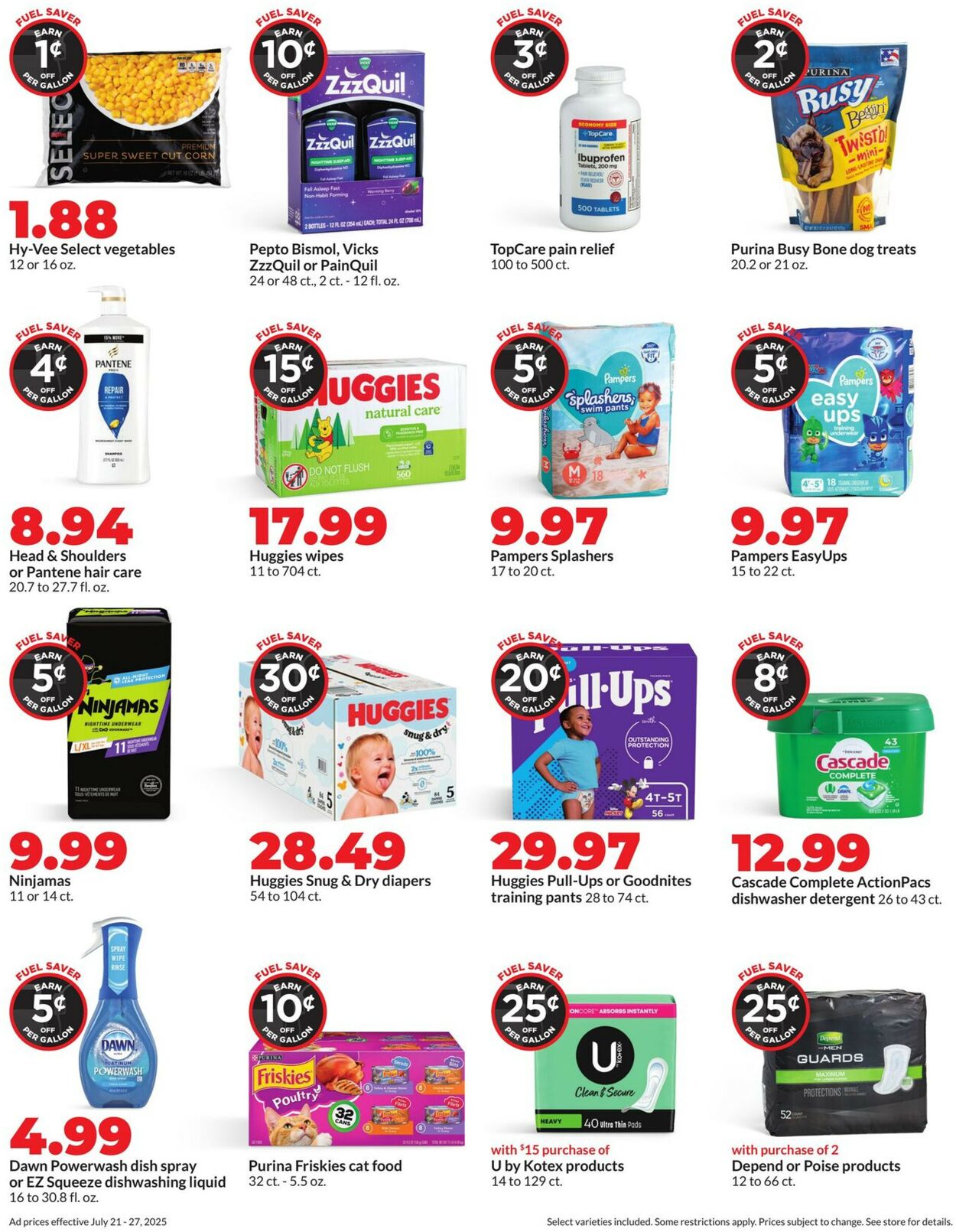 Catalogue HyVee from 07/21/2025
