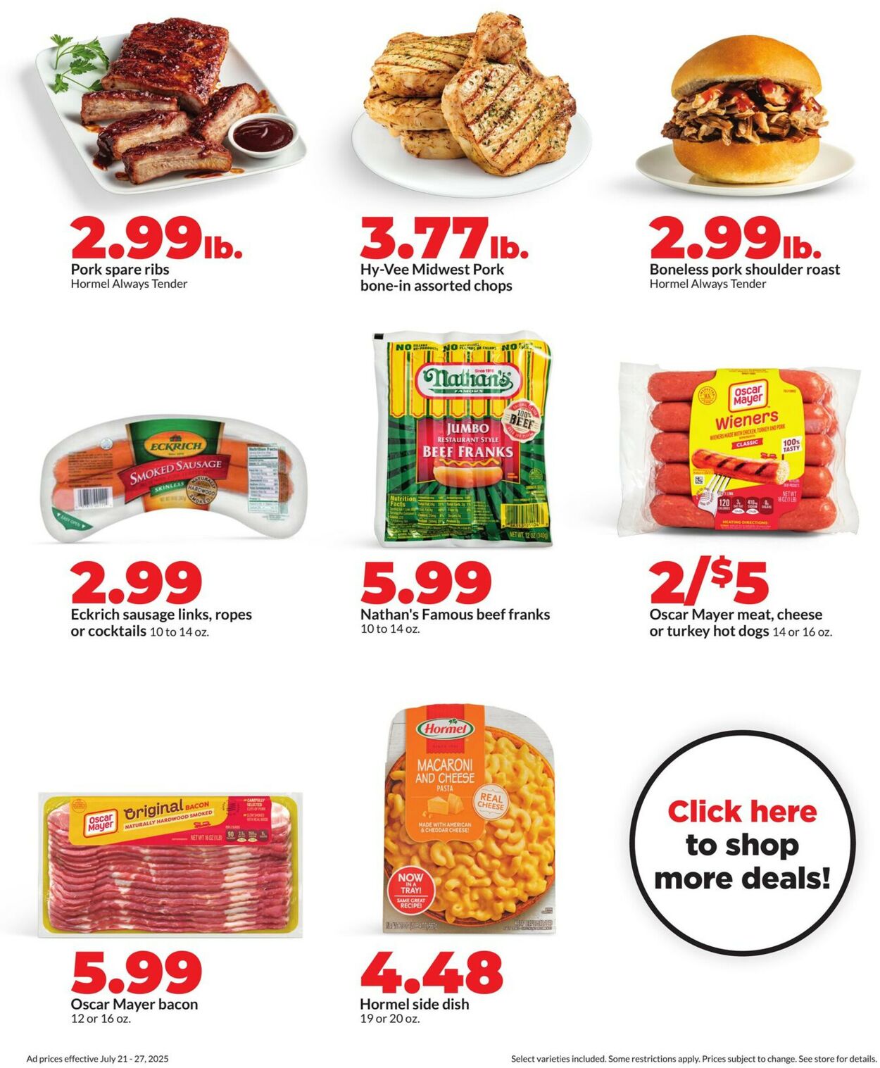Catalogue HyVee from 07/21/2025