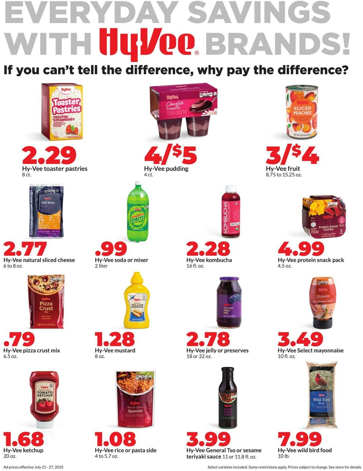 Catalogue HyVee from 07/21/2025