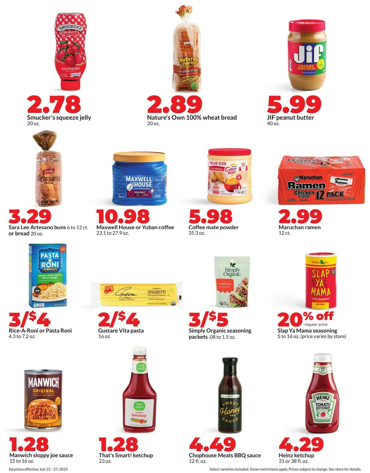 Catalogue HyVee from 07/21/2025