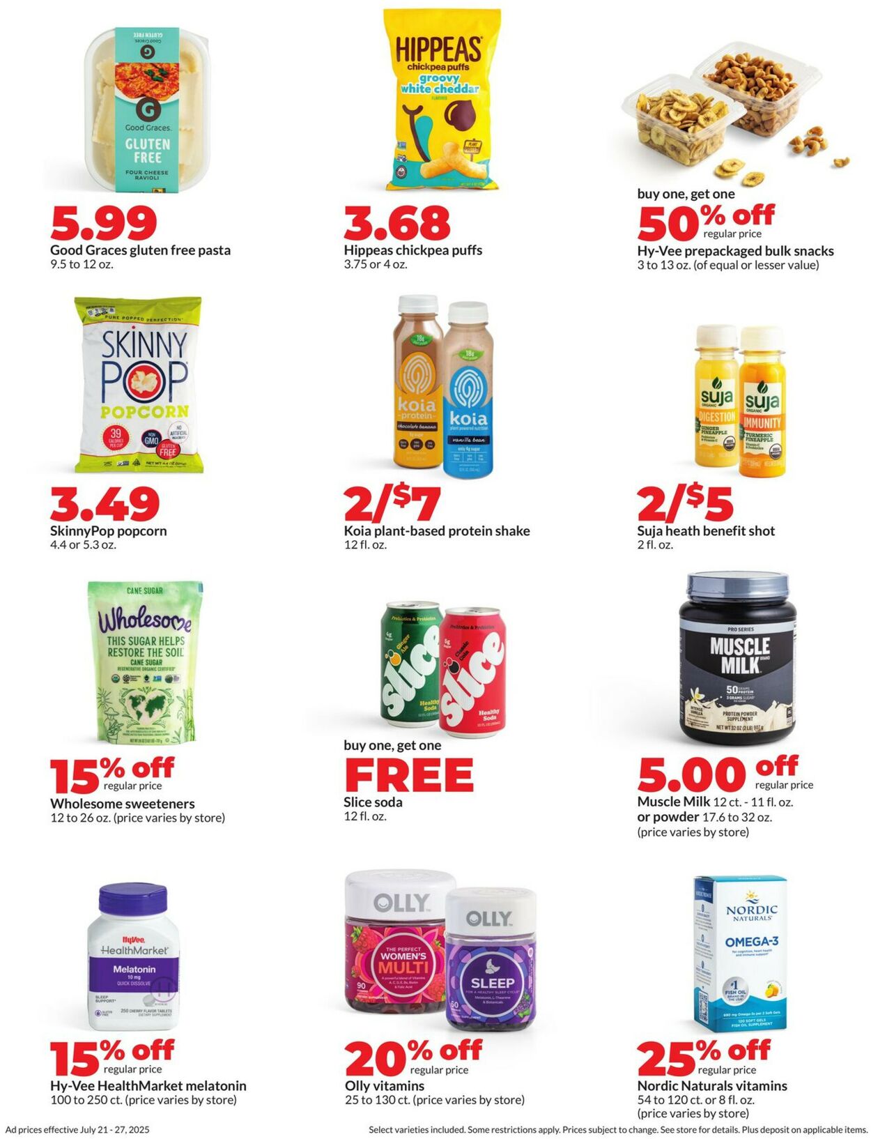 Catalogue HyVee from 07/21/2025