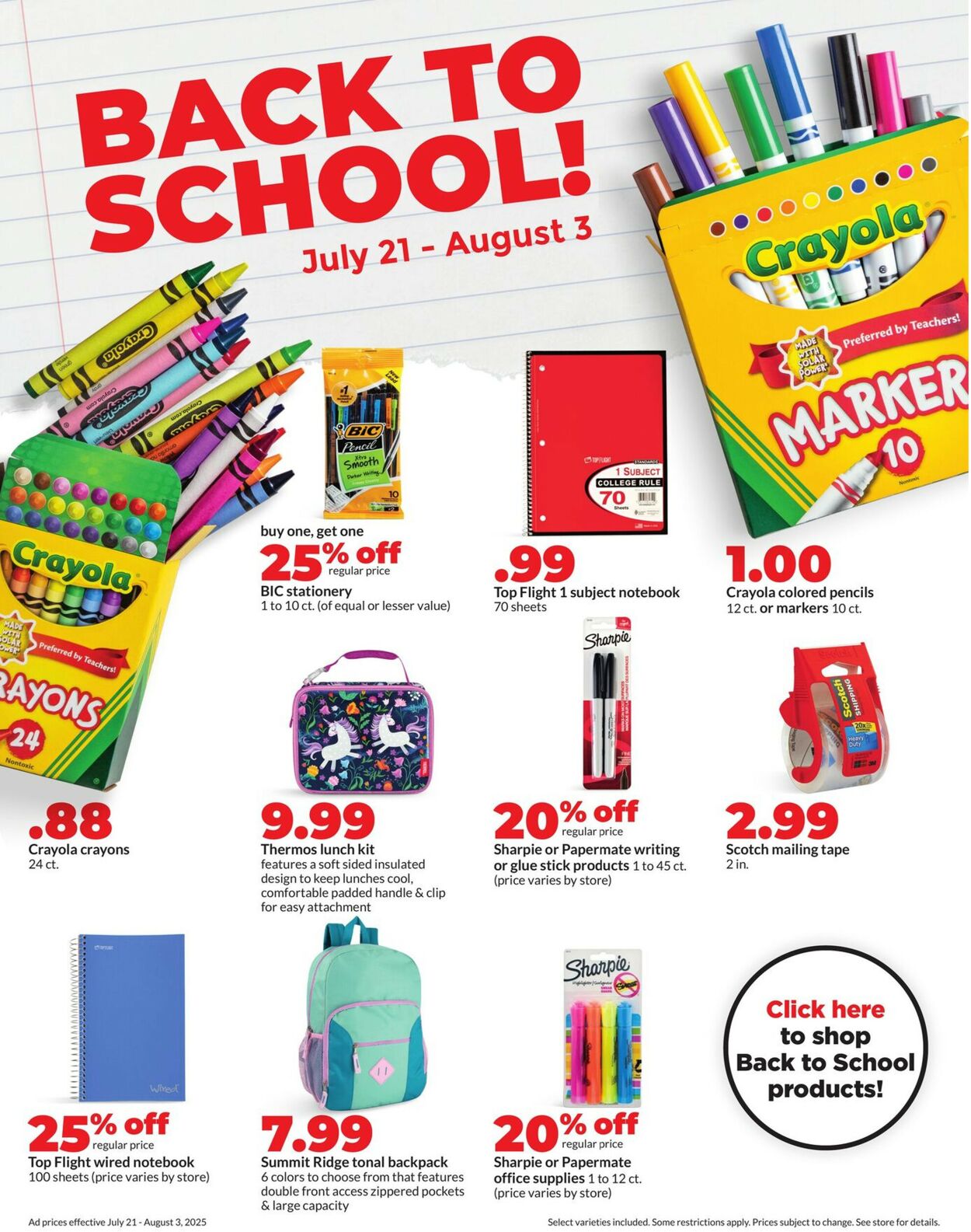 Catalogue HyVee from 07/21/2025