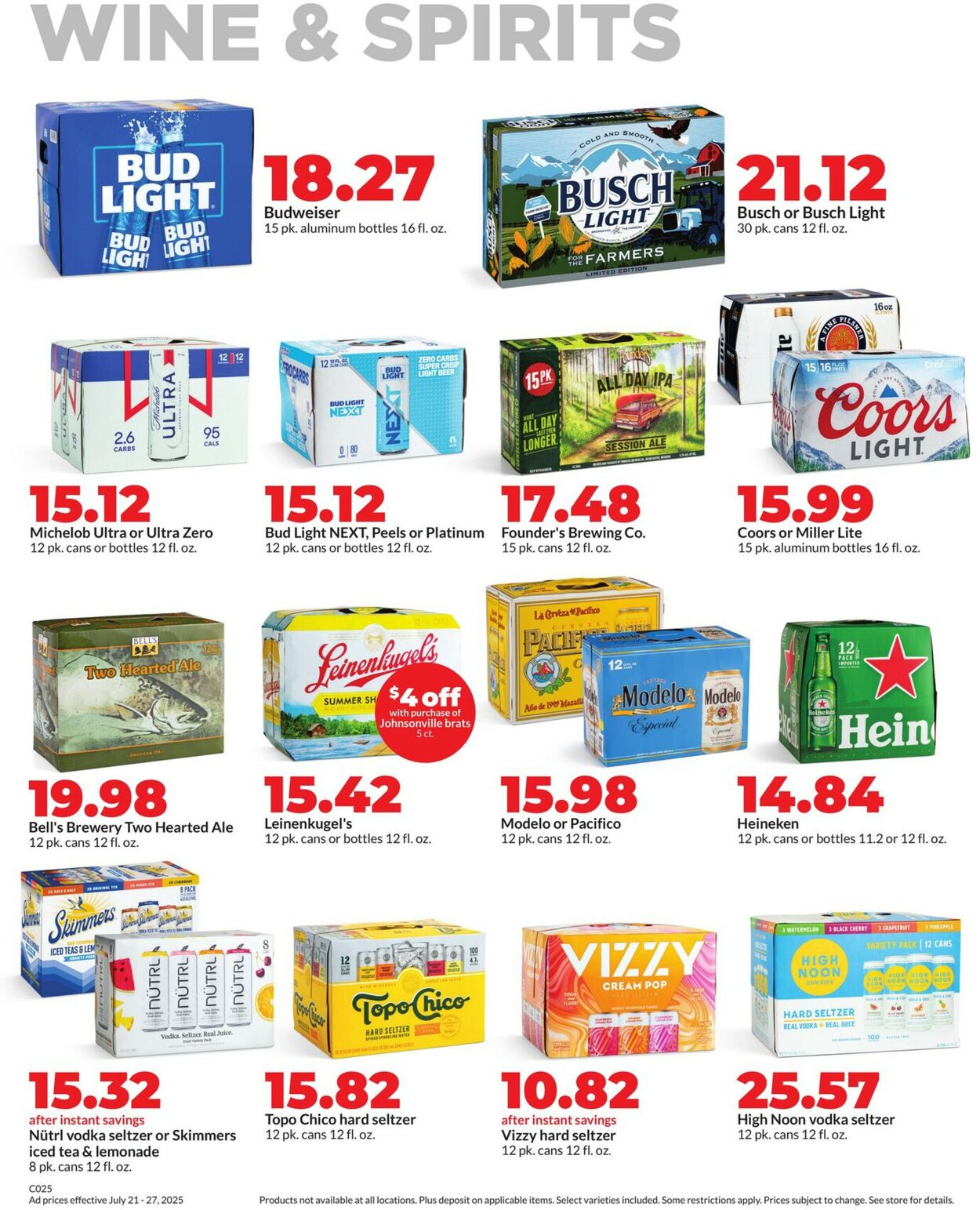 Catalogue HyVee from 07/21/2025