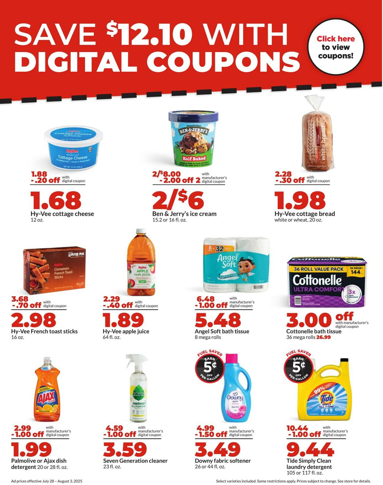 Catalogue HyVee from 07/28/2025