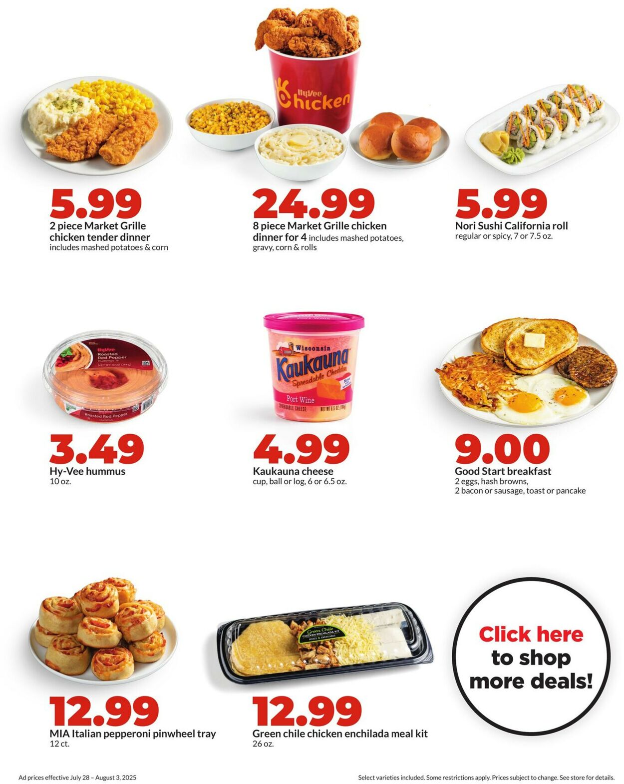 Catalogue HyVee from 07/28/2025