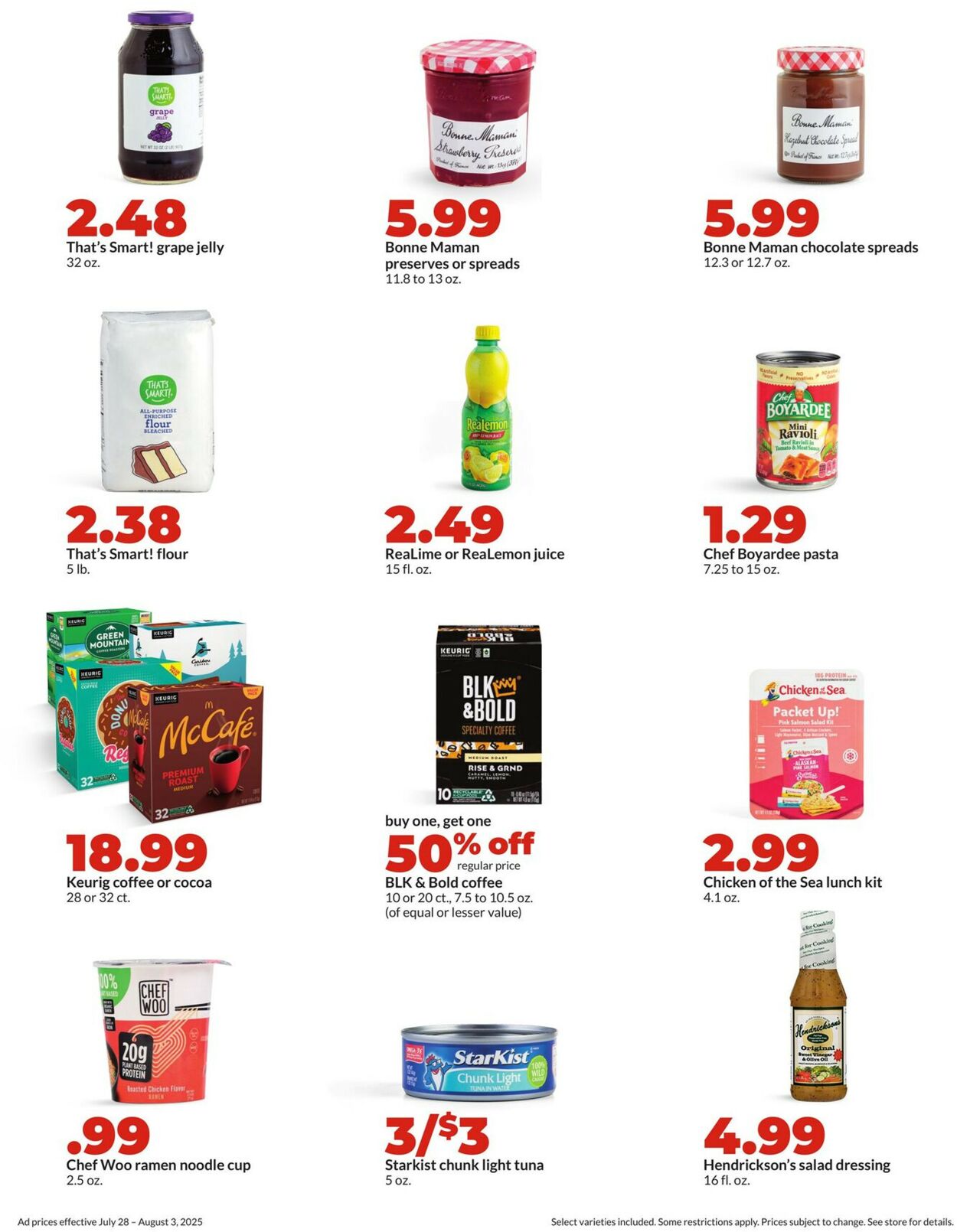 Catalogue HyVee from 07/28/2025