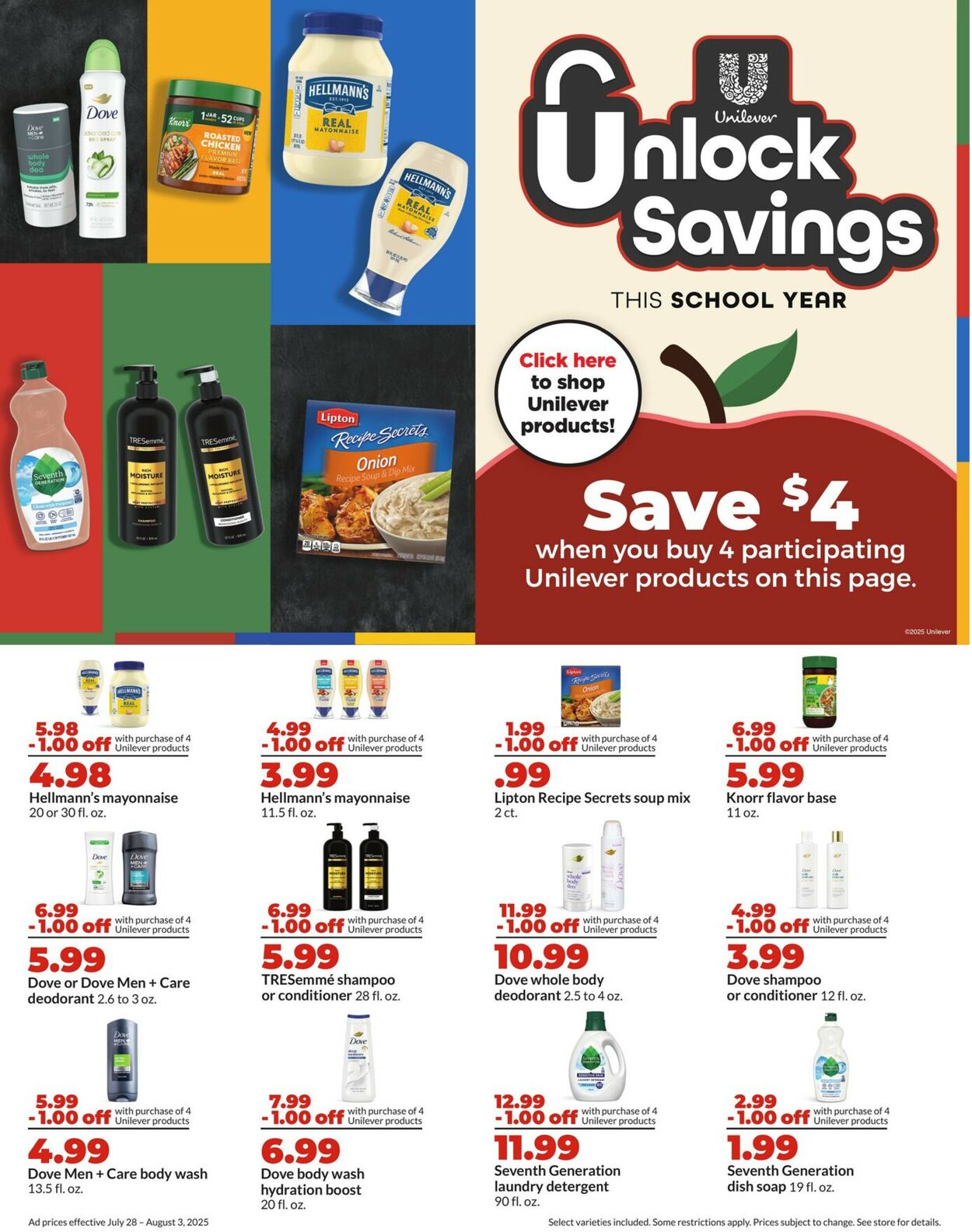 Catalogue HyVee from 07/28/2025