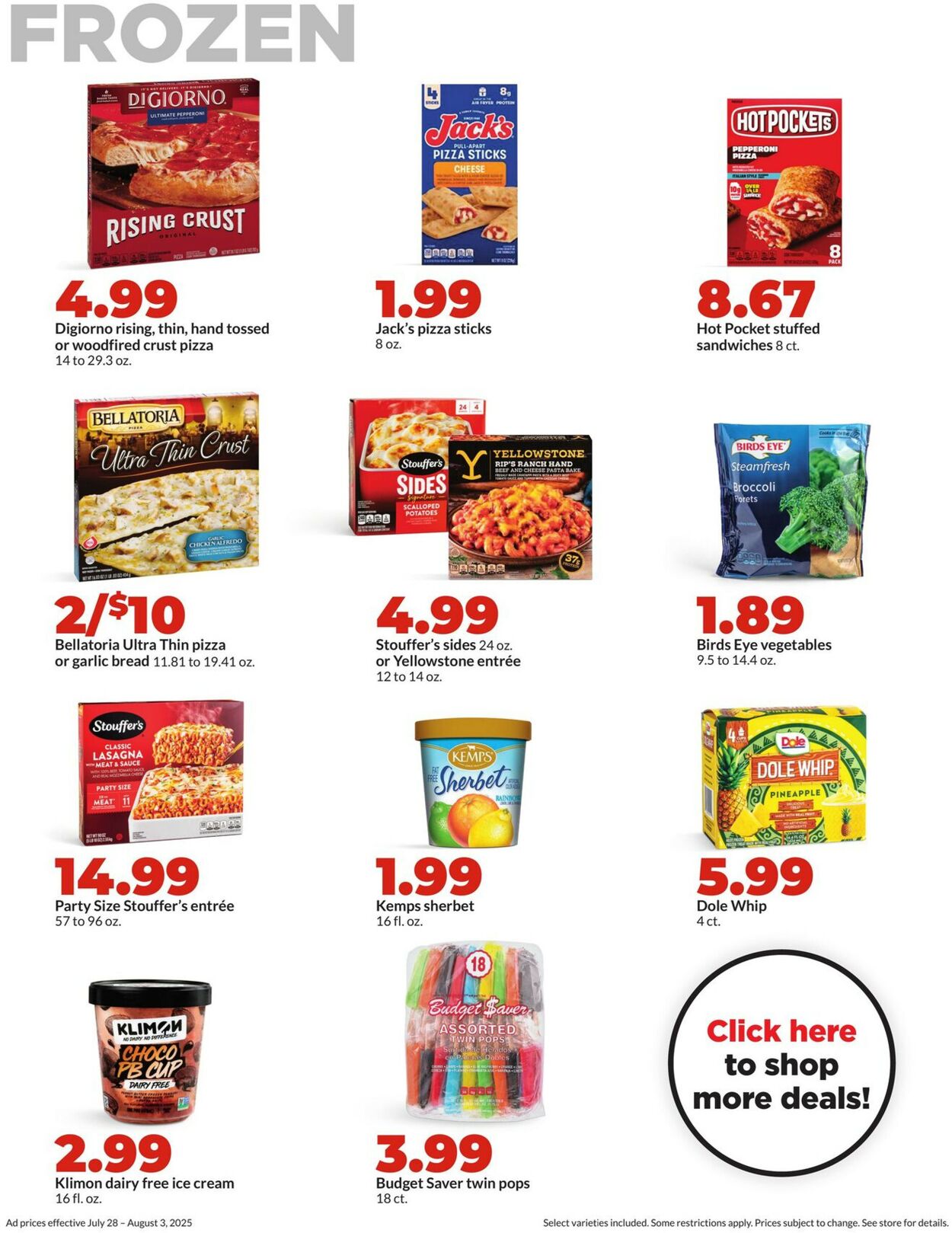 Catalogue HyVee from 07/28/2025