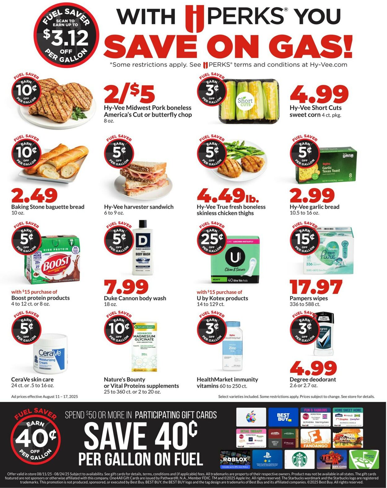Catalogue HyVee from 08/11/2025