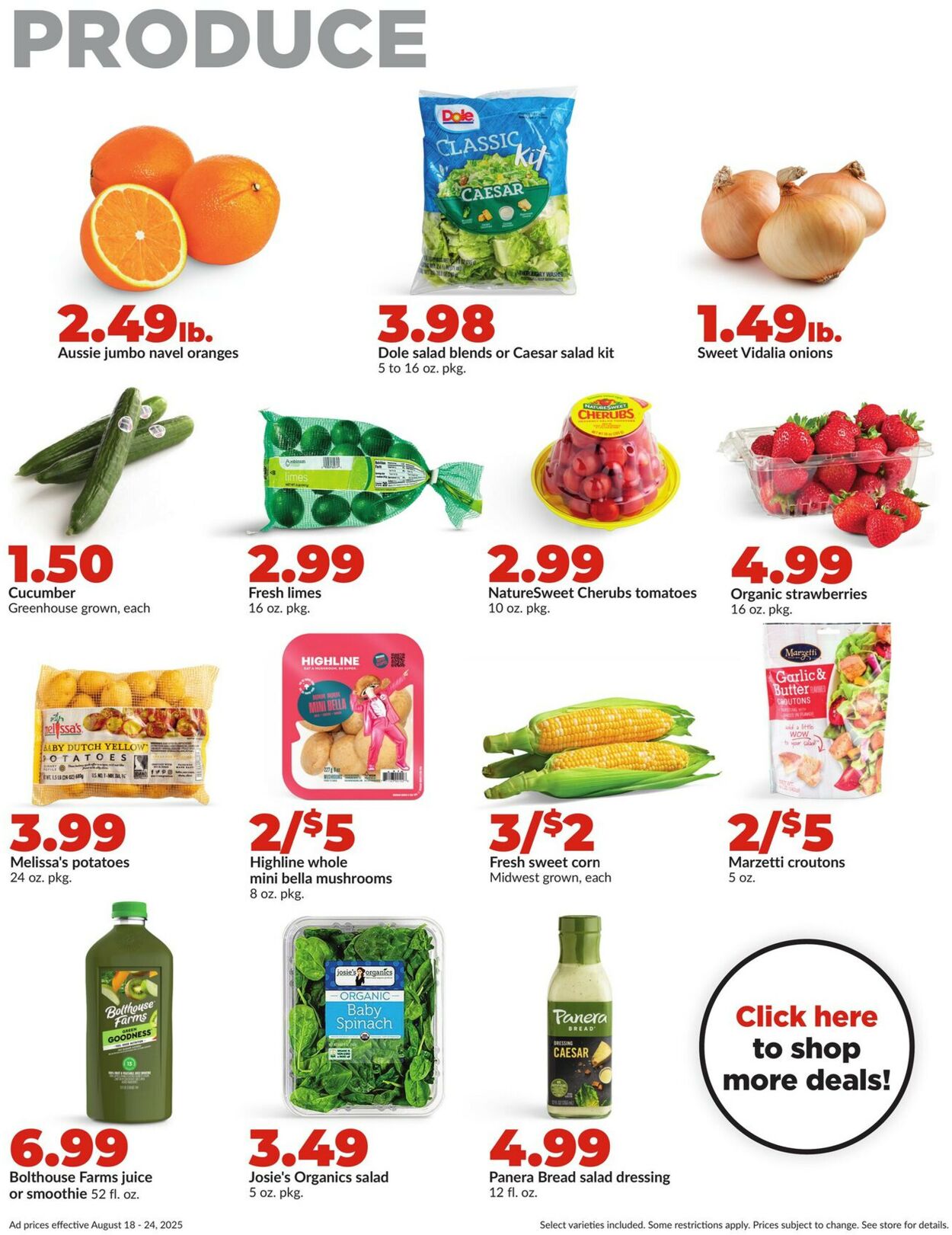 Catalogue HyVee from 08/18/2025