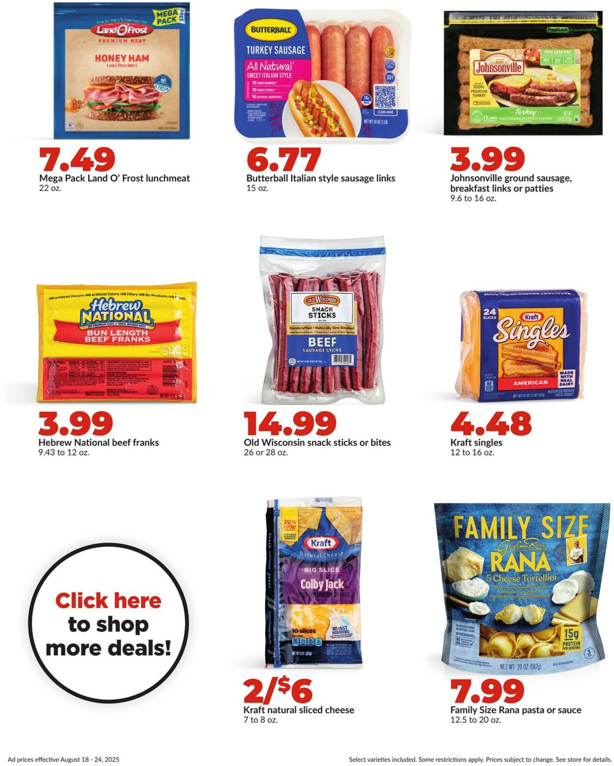 Catalogue HyVee from 08/18/2025
