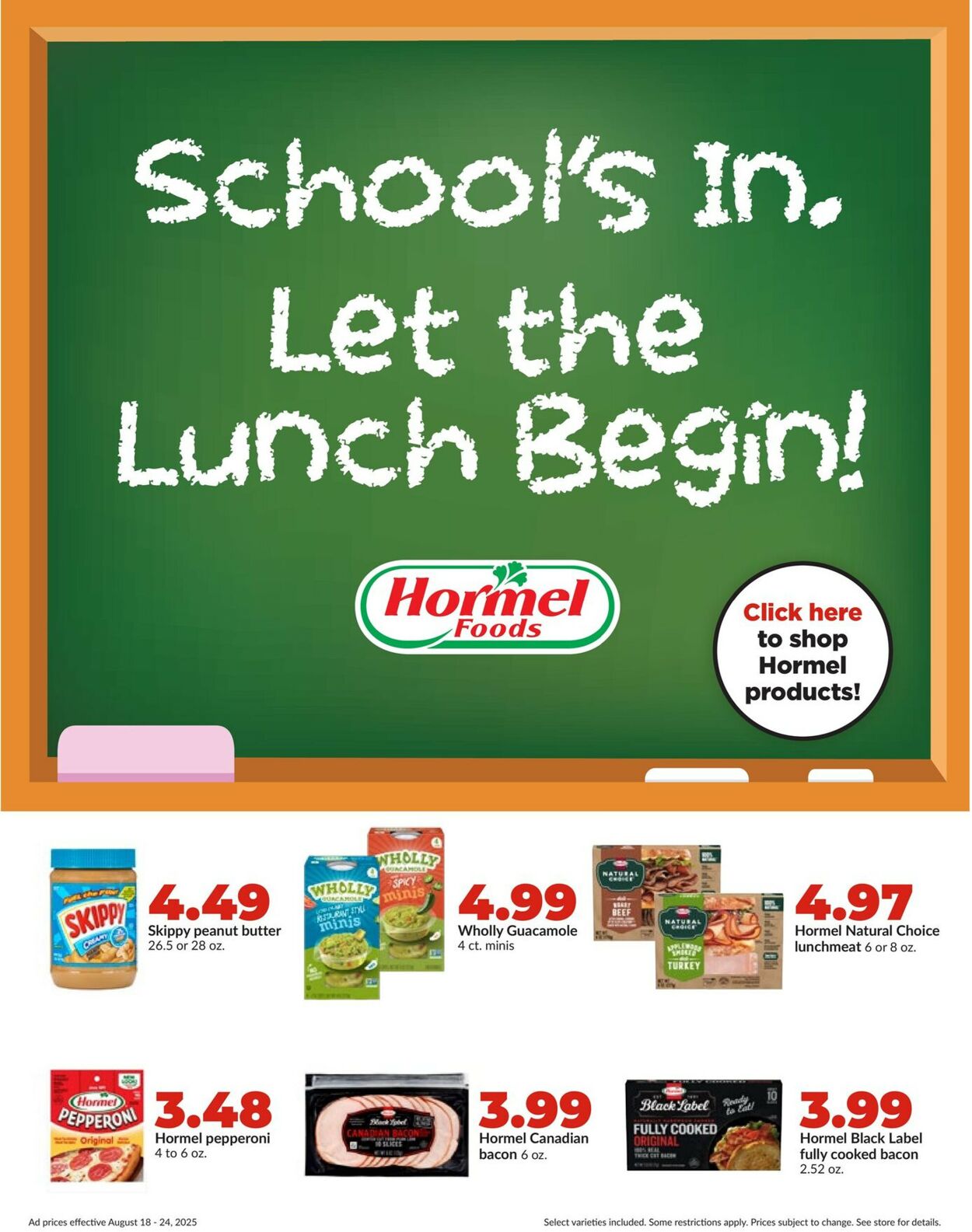 Catalogue HyVee from 08/18/2025