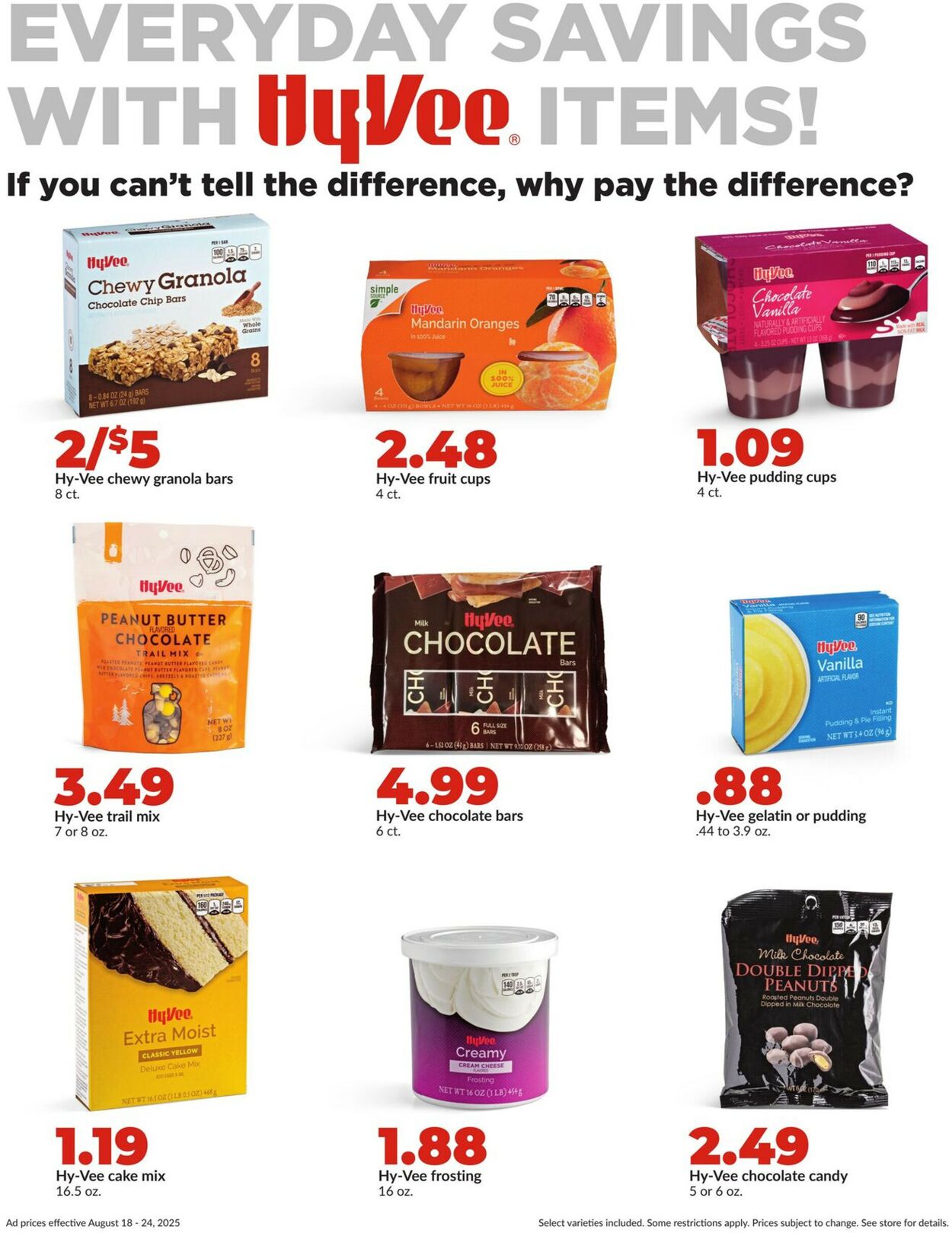 Catalogue HyVee from 08/18/2025