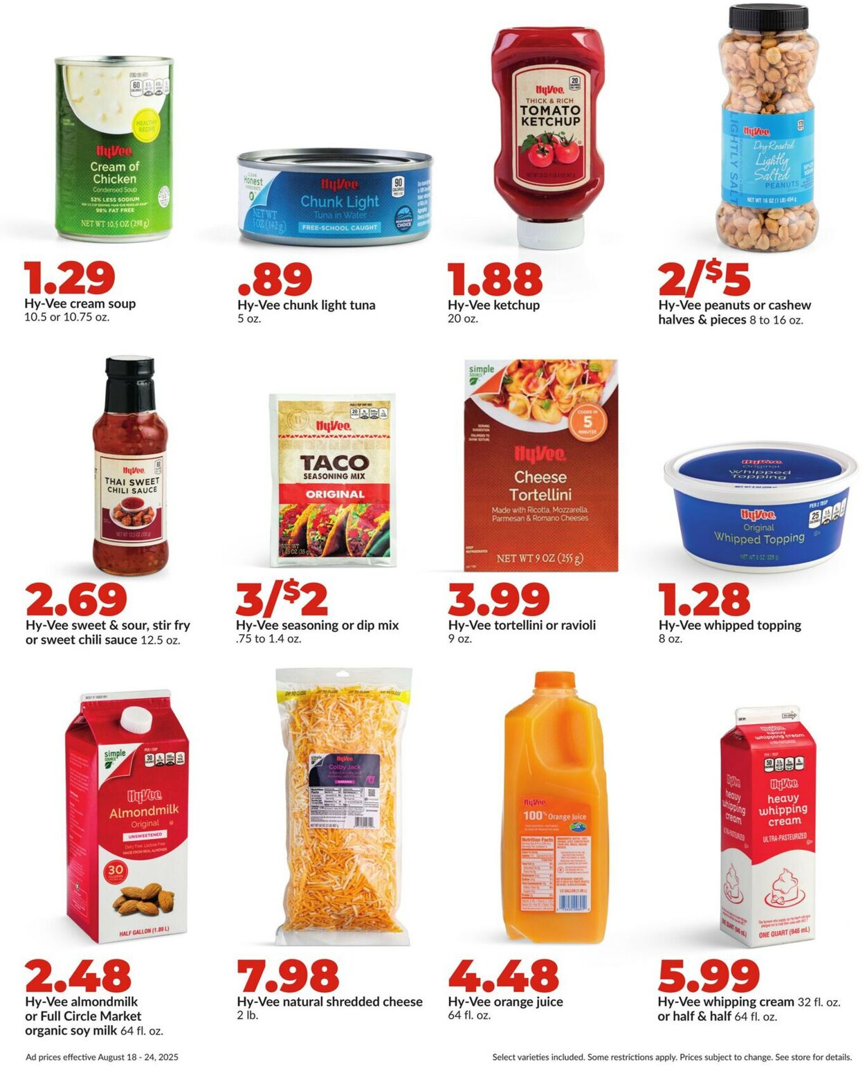 Catalogue HyVee from 08/18/2025