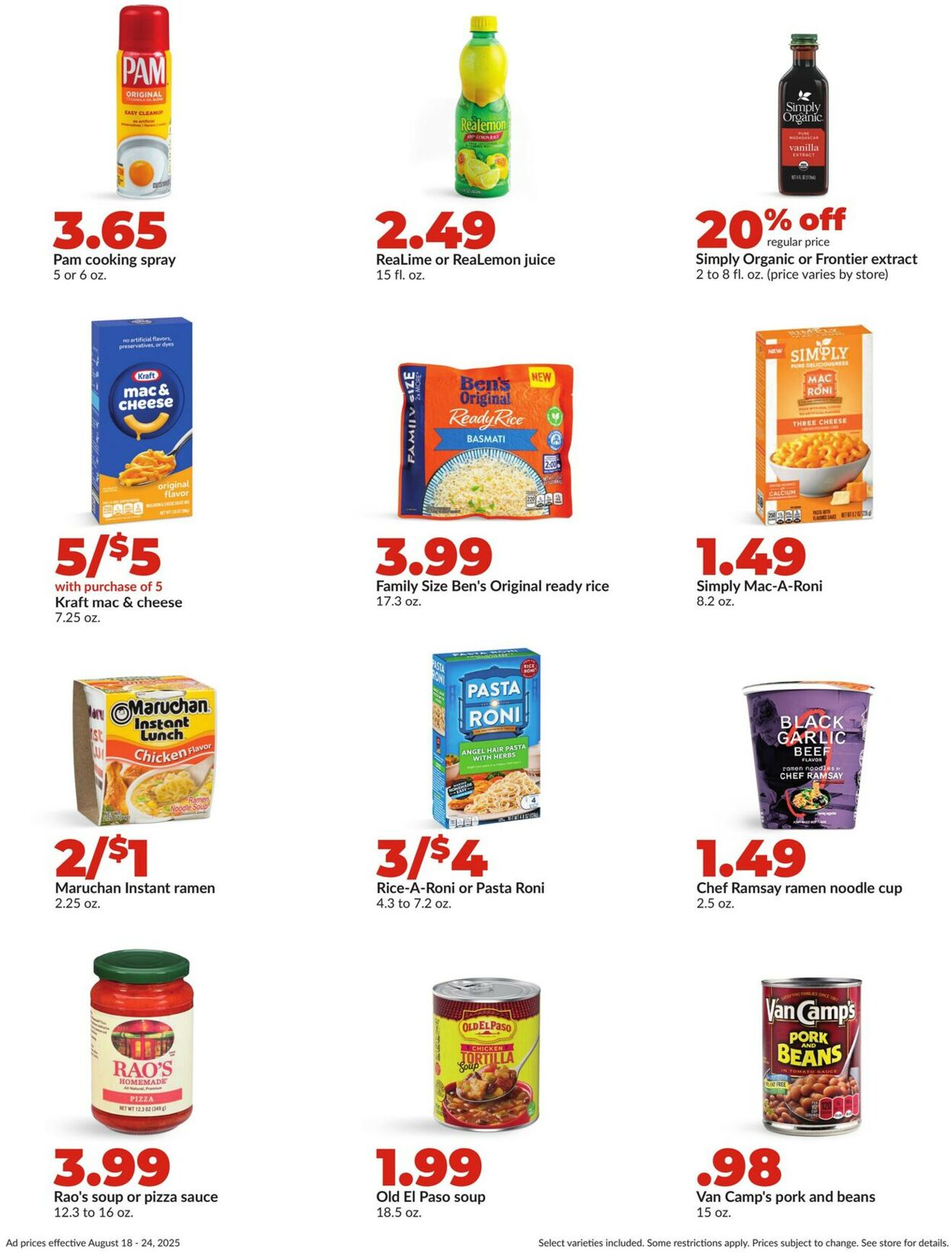 Catalogue HyVee from 08/18/2025