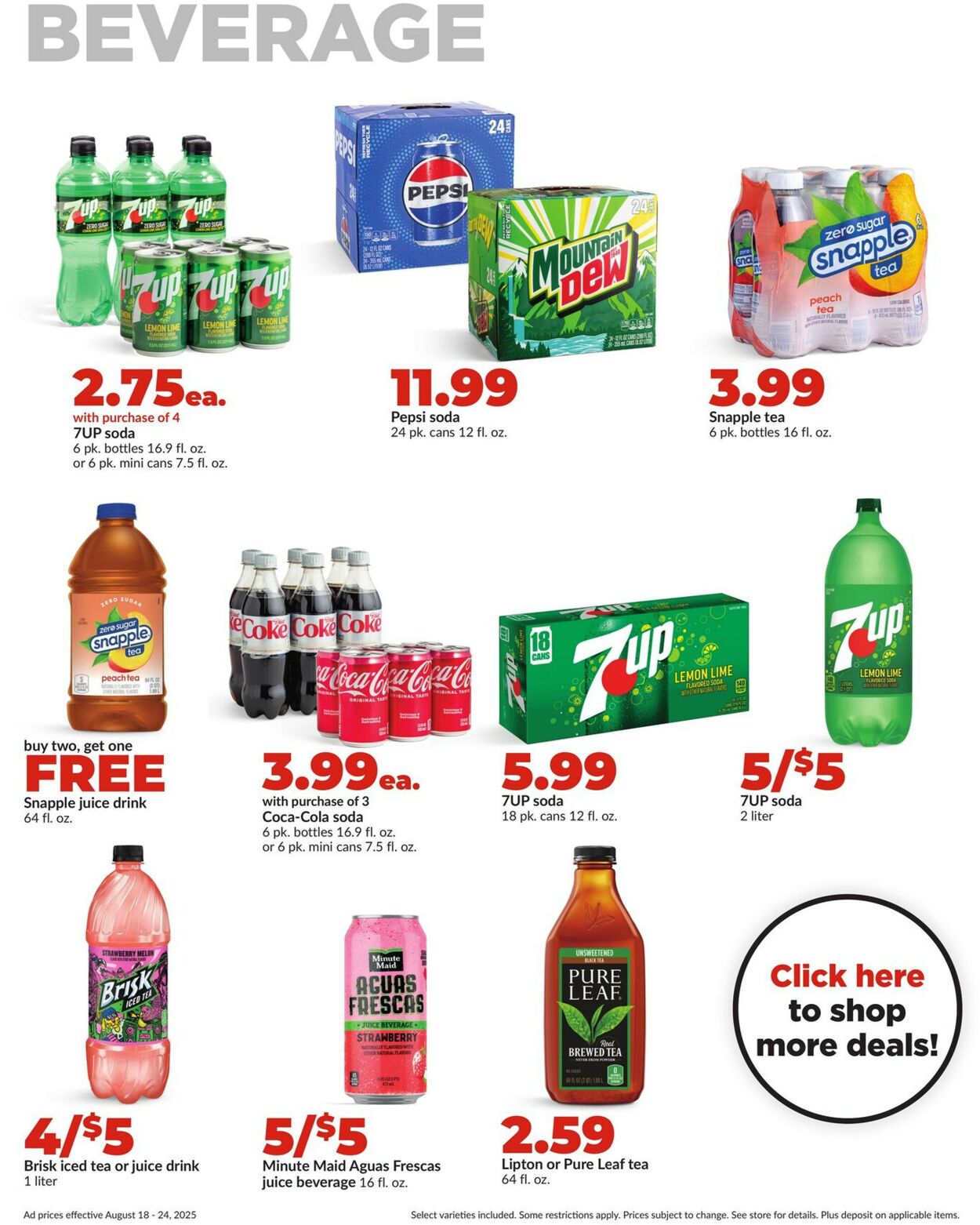 Catalogue HyVee from 08/18/2025