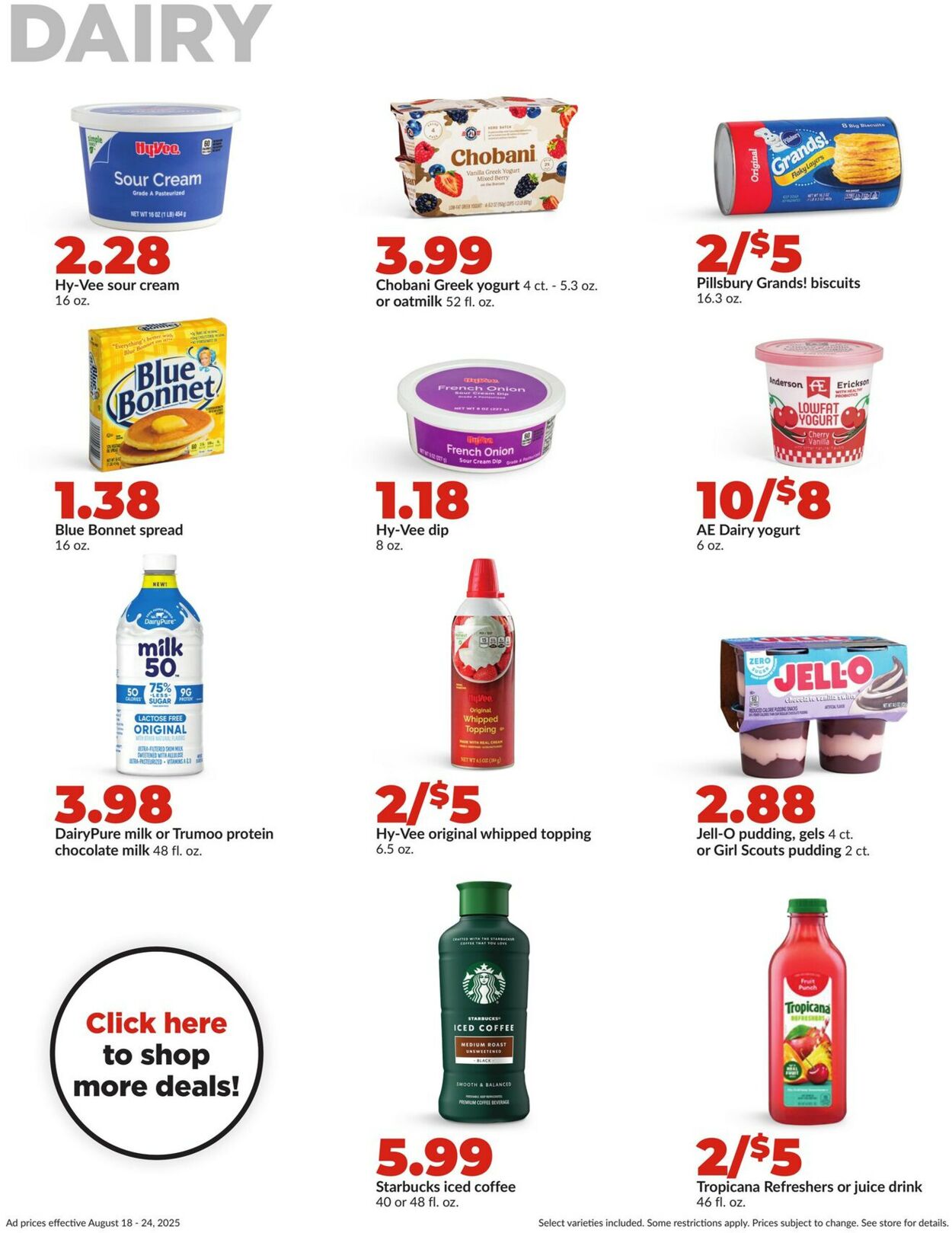 Catalogue HyVee from 08/18/2025