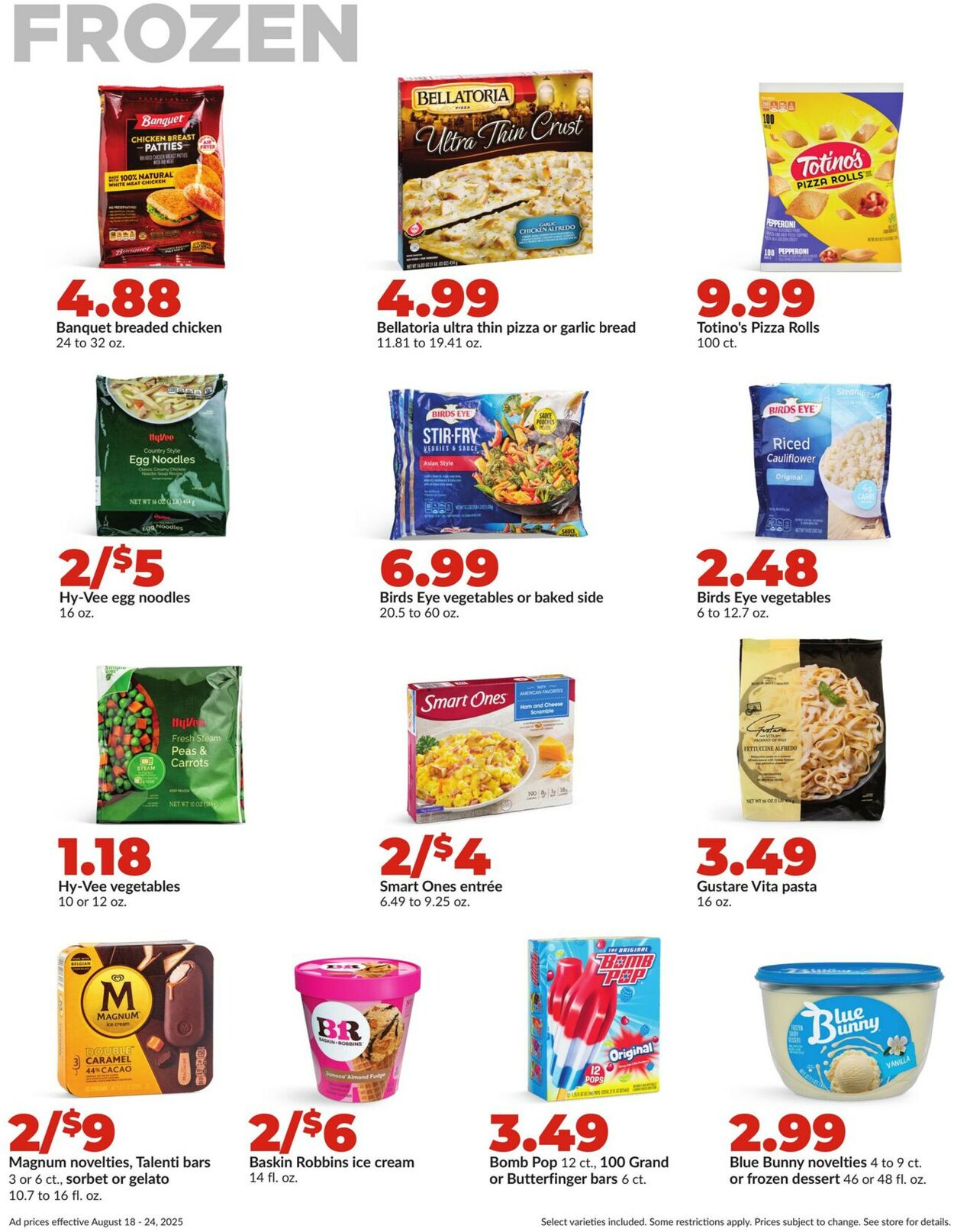 Catalogue HyVee from 08/18/2025