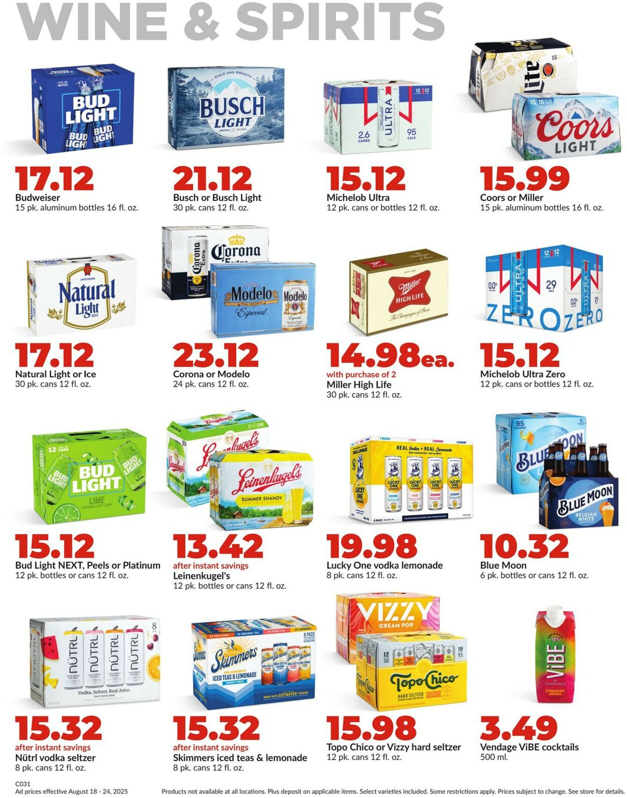 Catalogue HyVee from 08/18/2025