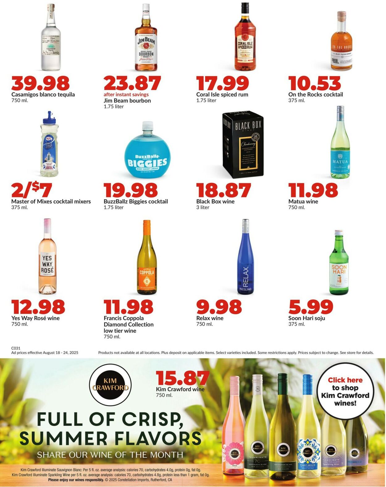 Catalogue HyVee from 08/18/2025